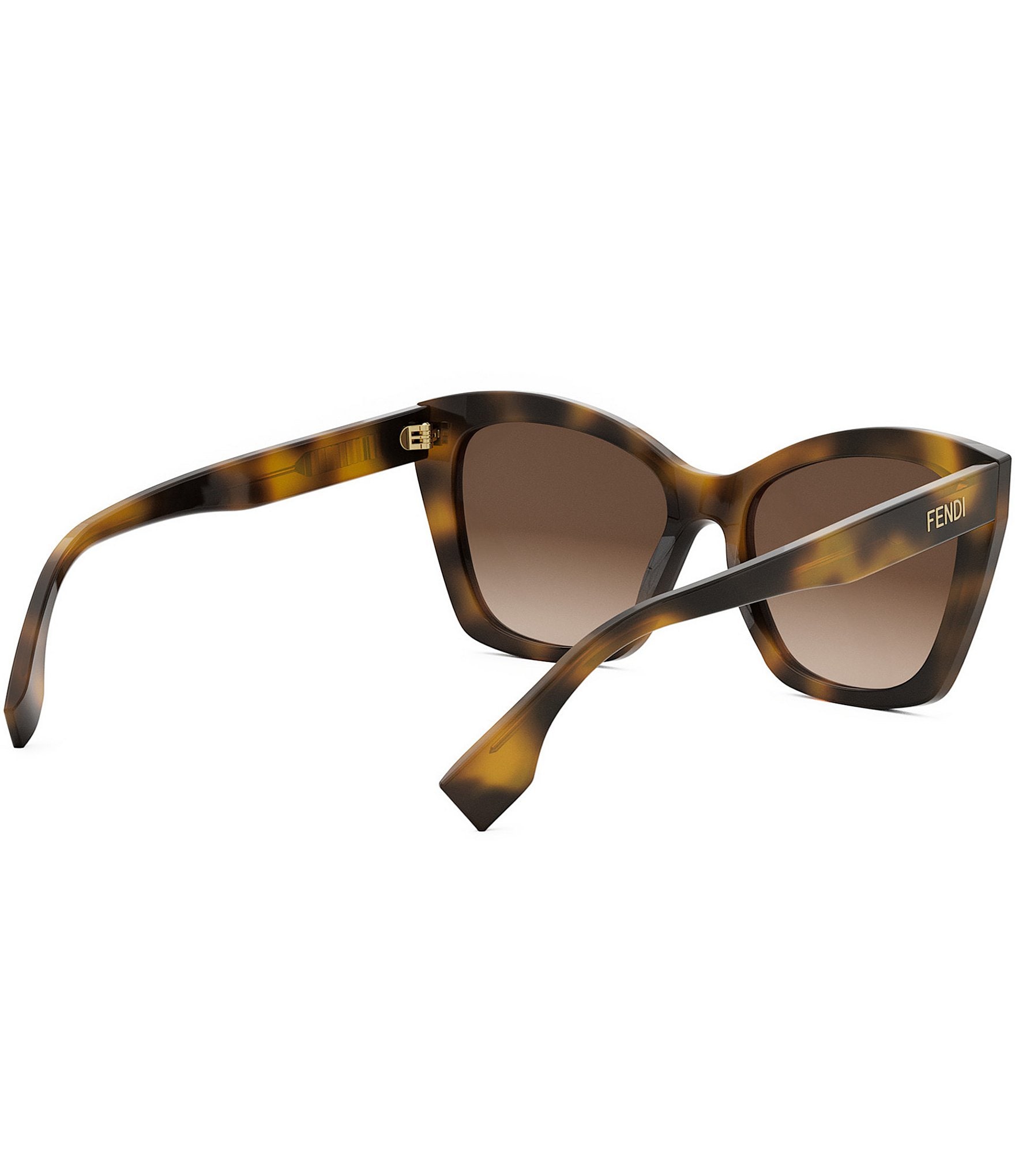 FENDI Women's Lettering 55mm Havana Butterfly Sunglasses