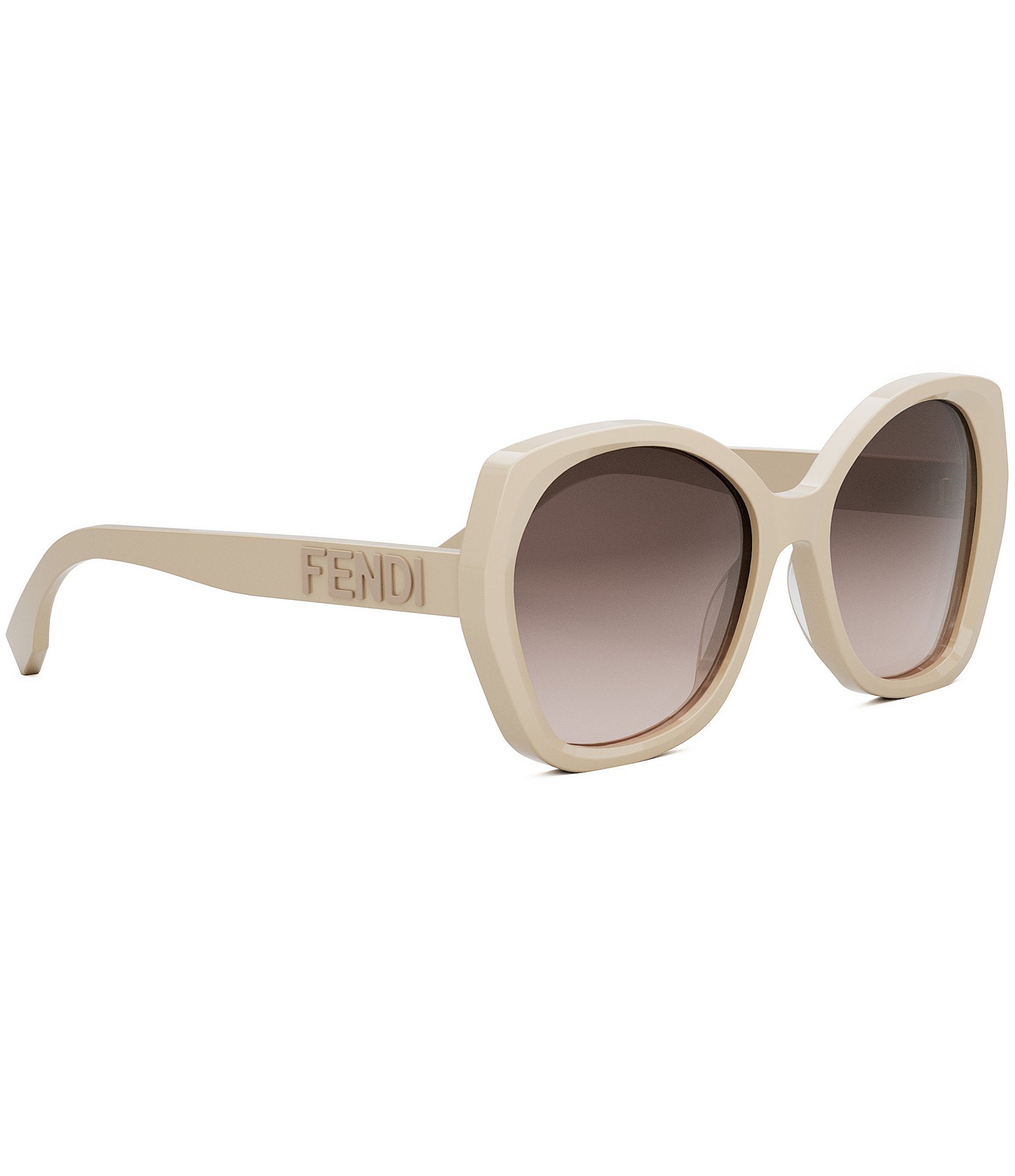 FENDI Women's Lettering 57mm Butterfly Sunglasses