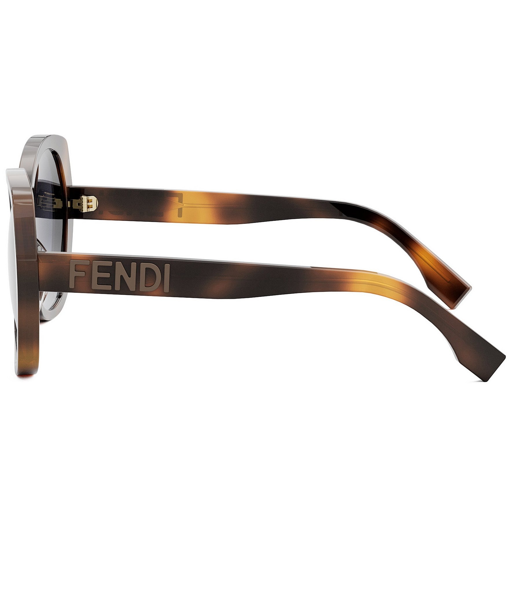 FENDI Women's Lettering 57mm Havana Butterfly Sunglasses