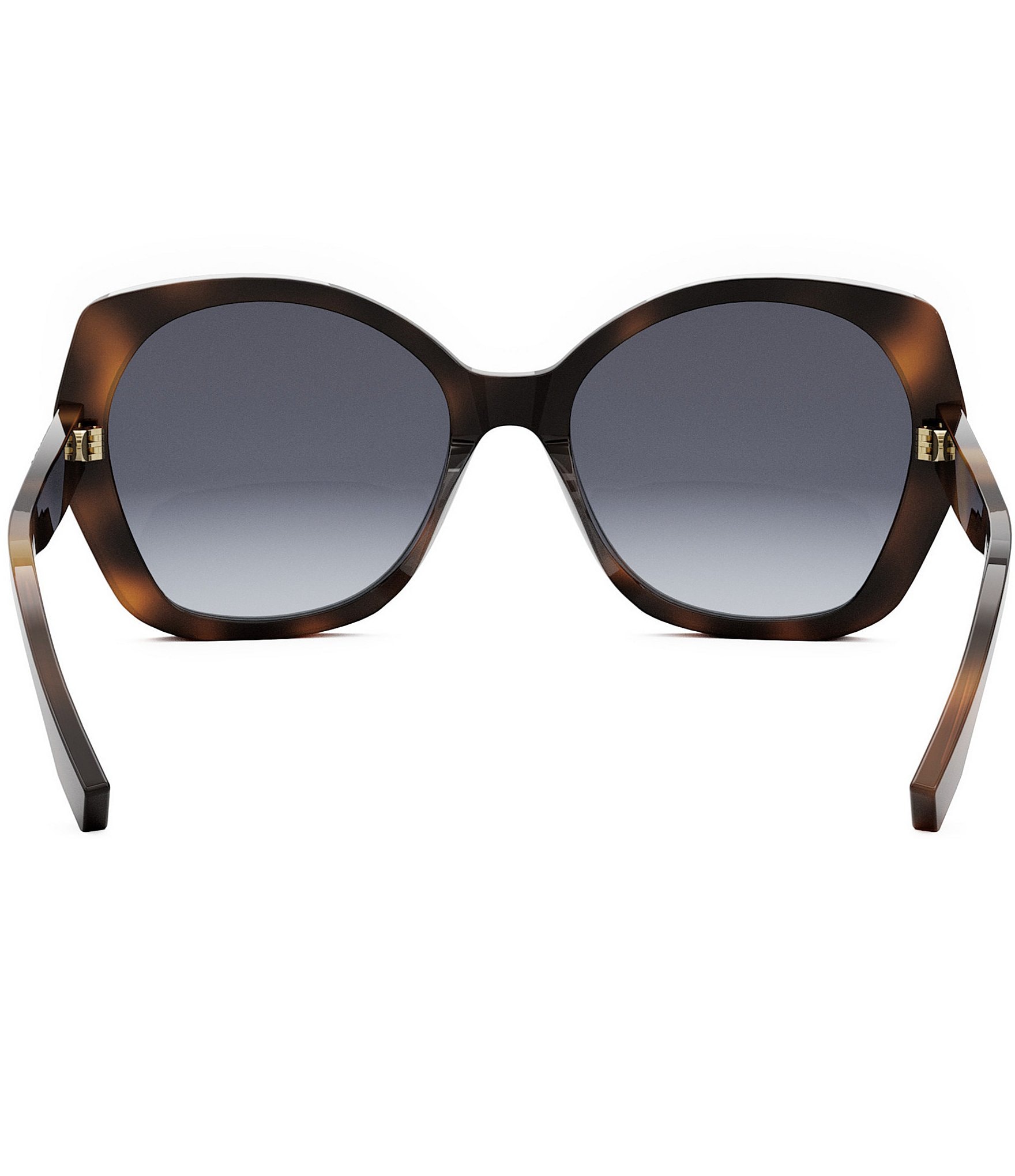 FENDI Women's Lettering 57mm Havana Butterfly Sunglasses