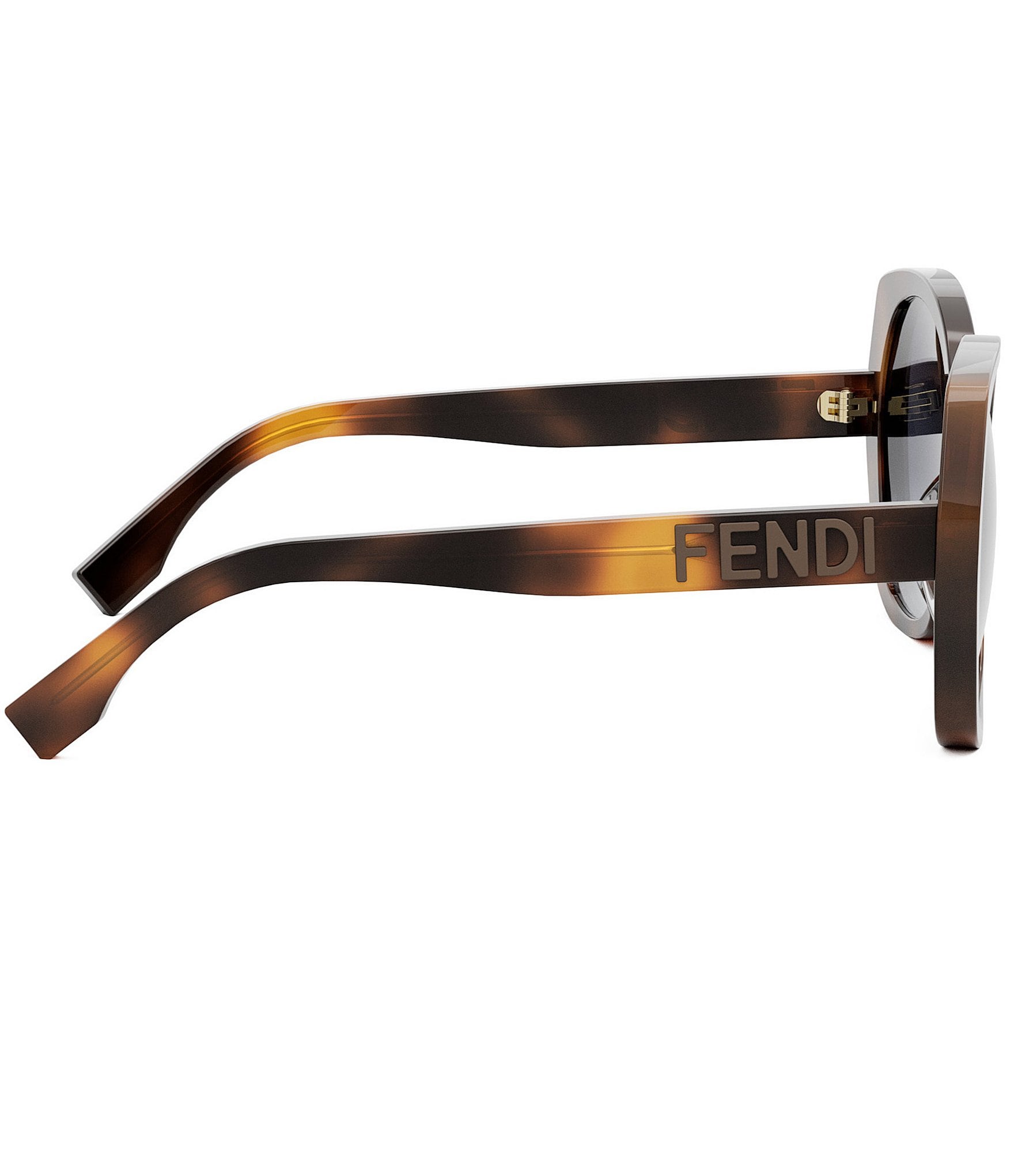 FENDI Women's Lettering 57mm Havana Butterfly Sunglasses