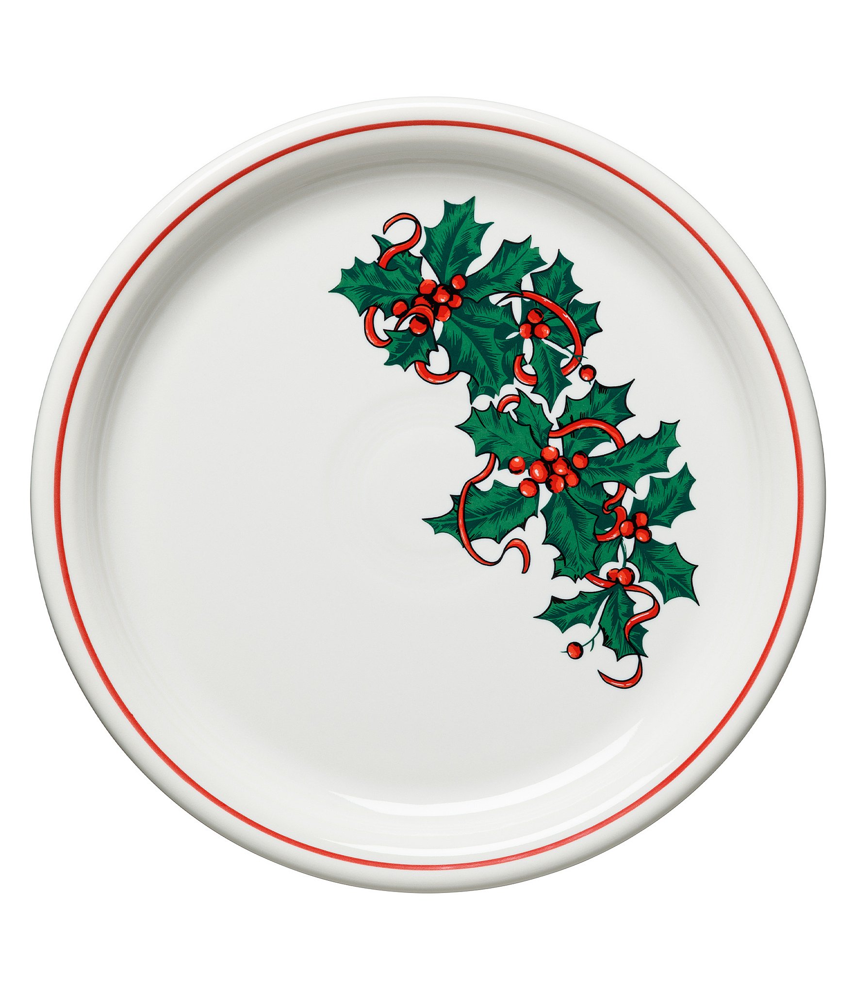 Fiesta Christmas Holly and Ribbon Bistro Buffet Plate Dillard's