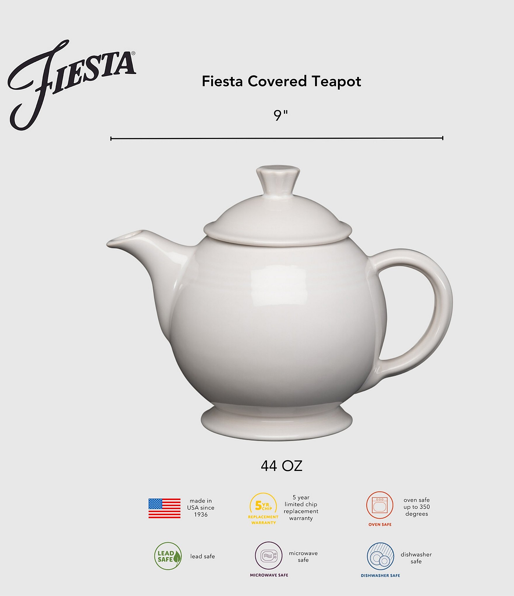 Fiesta Covered Teapot