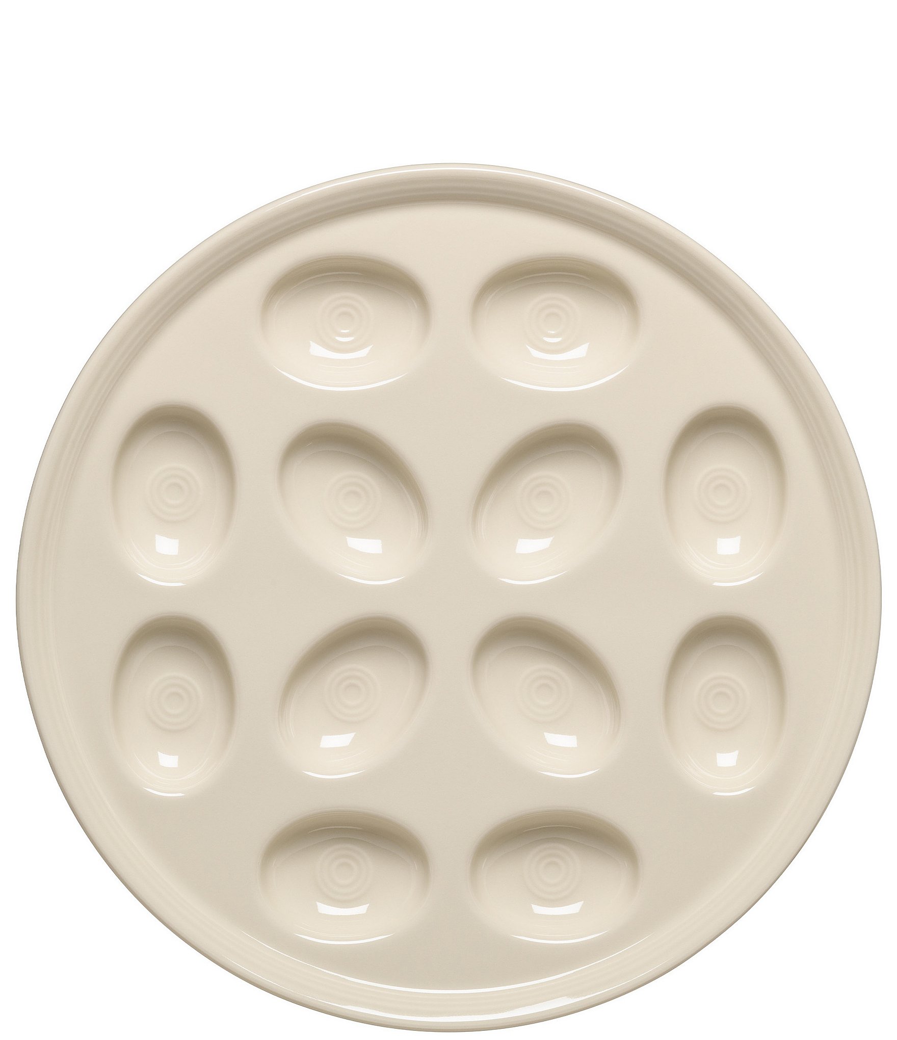 Fiesta Round Egg Serving Platter 11.25#double; Dia.