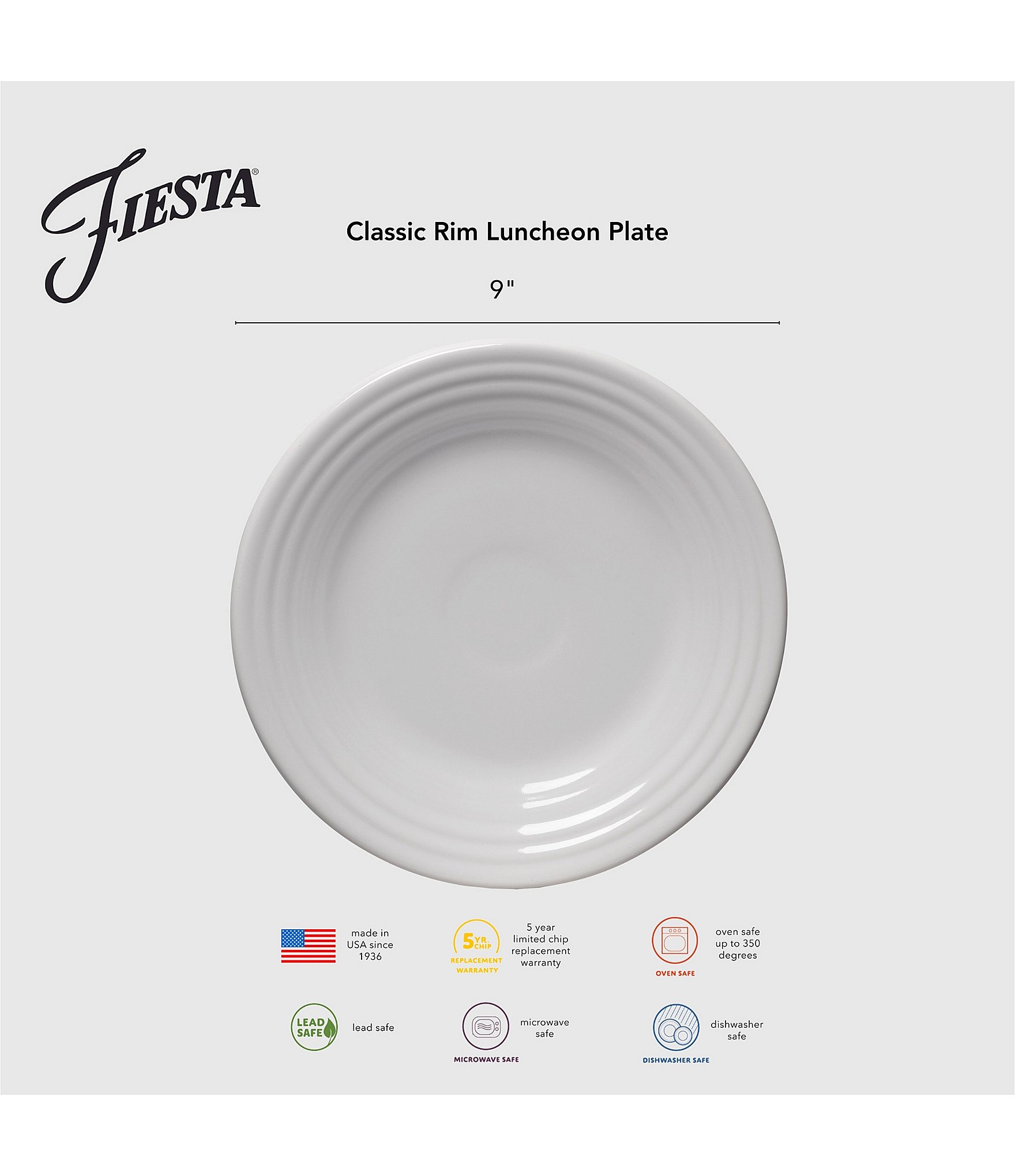 Fiesta Halloween Black Cat Luncheon Plate