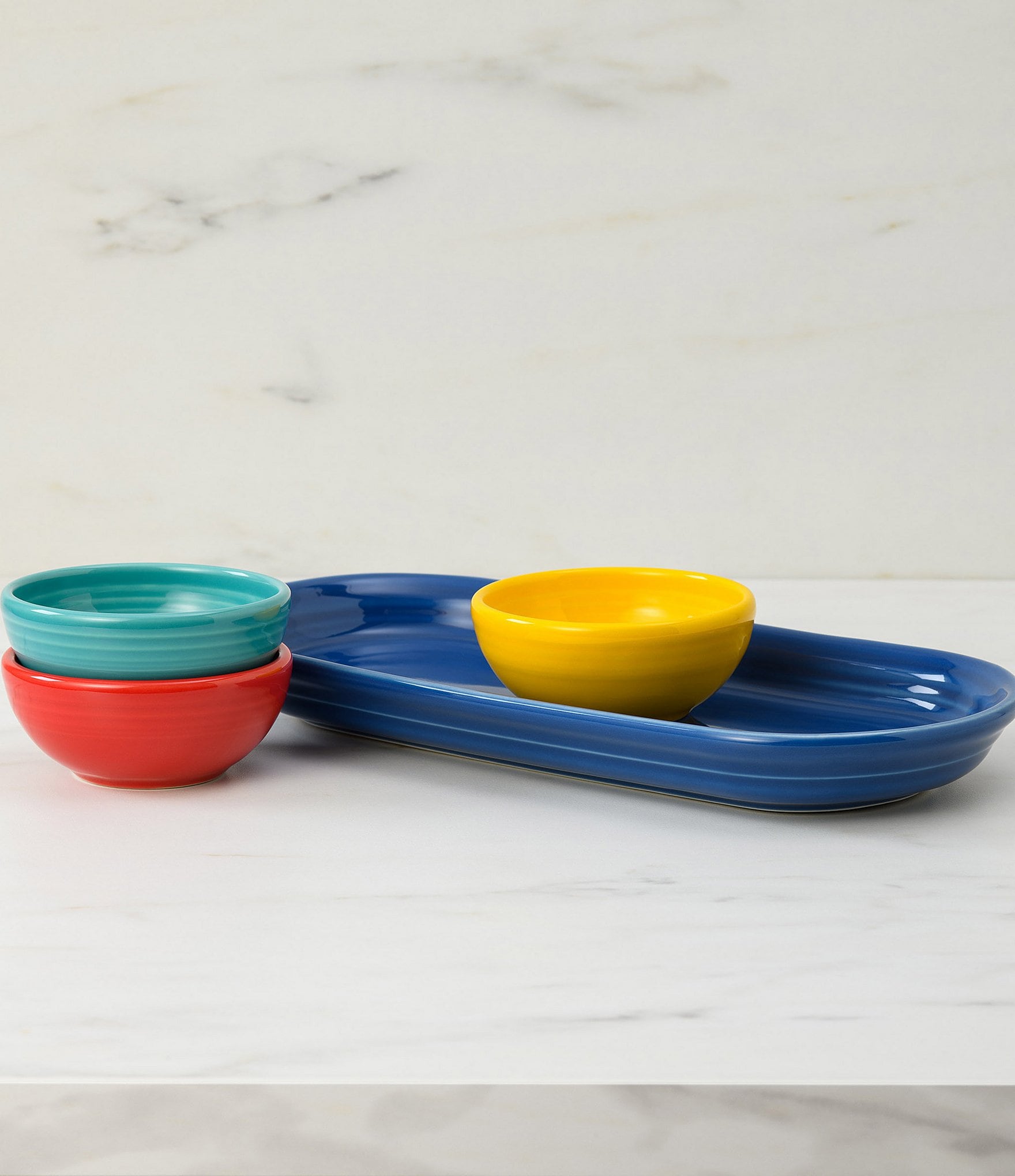 Fiesta Vibrant Mixed Colors 4-Piece Condiment Set