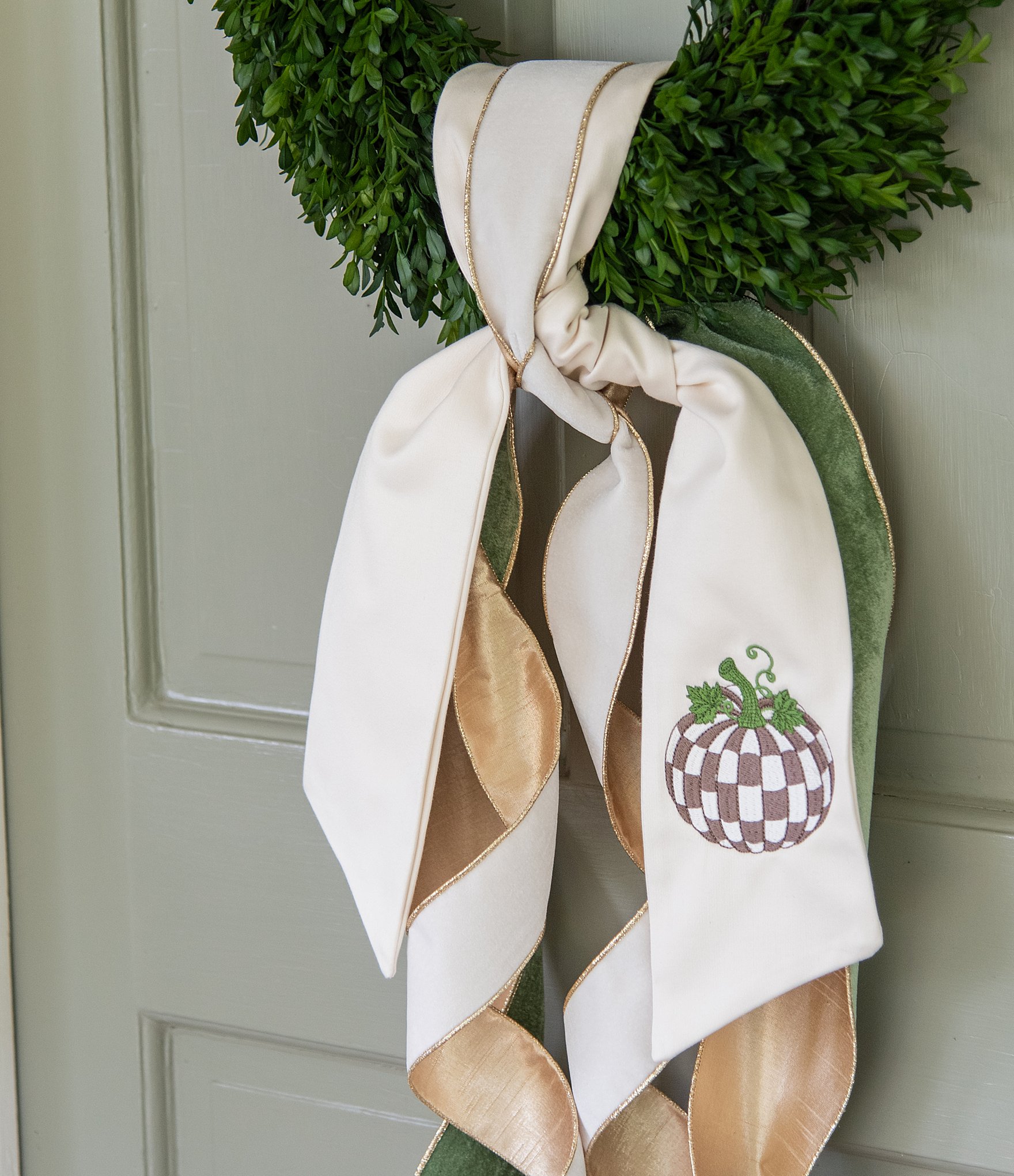 Fig & Dove 2.5#double; Velvet Decorative Ribbon