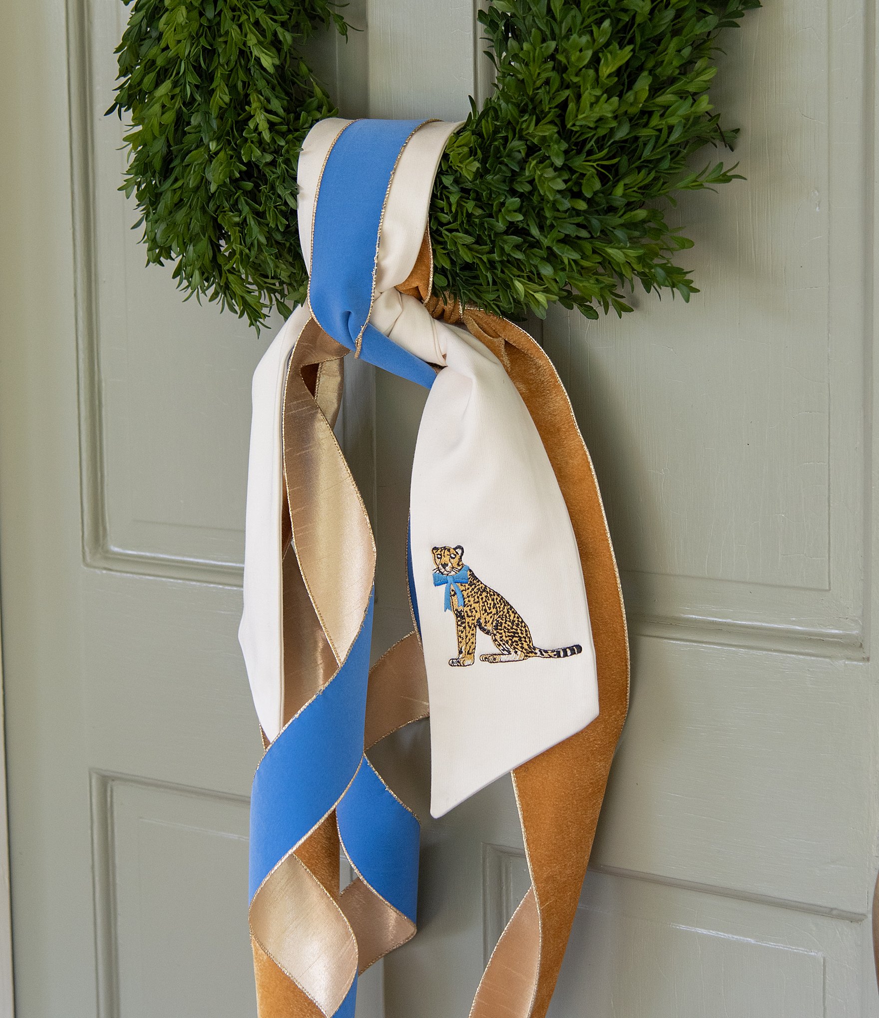 Fig & Dove 4#double; Velvet Decorative Ribbon