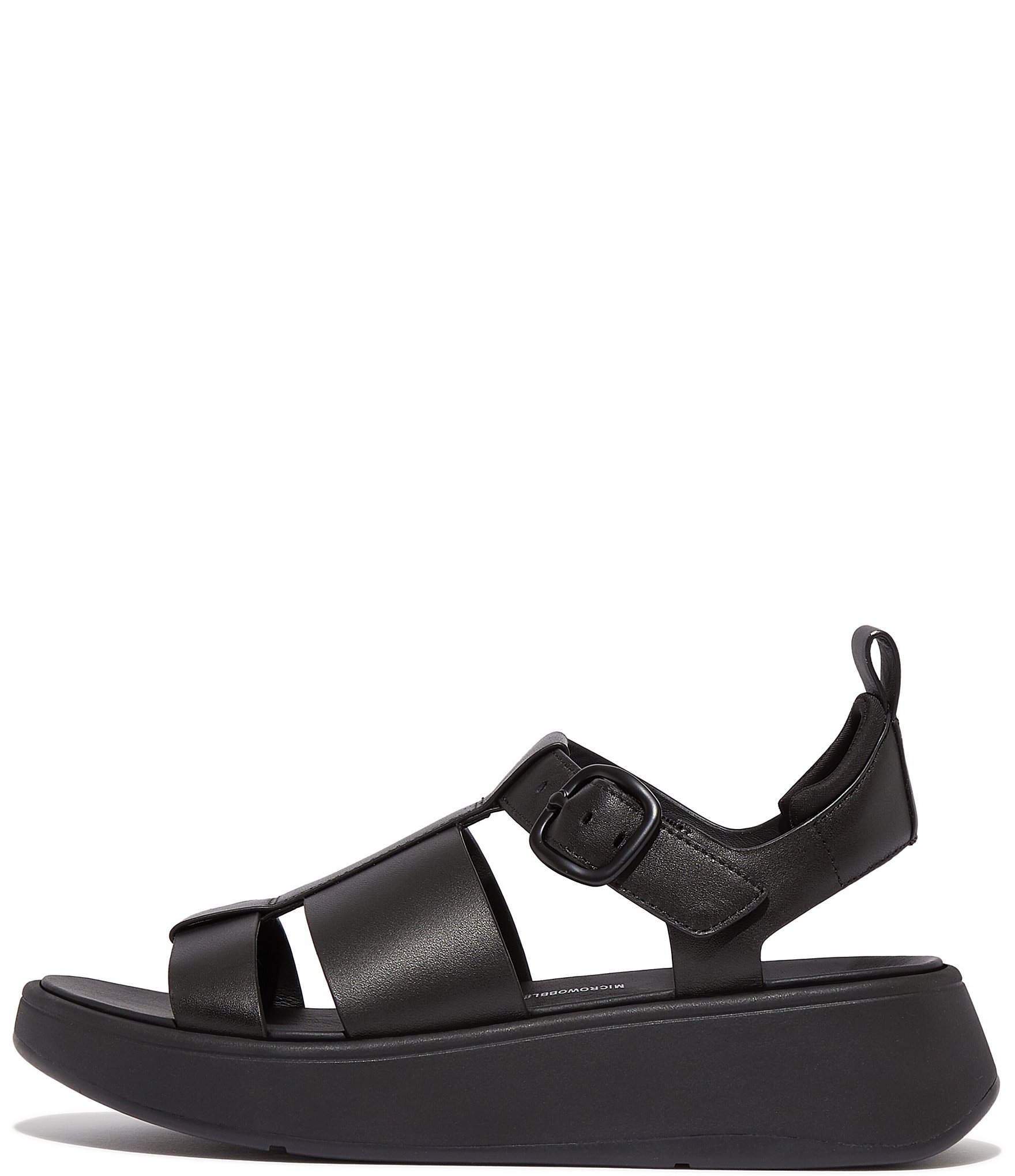 FitFlop F-Mode Leather Platform Fisherman Sandals