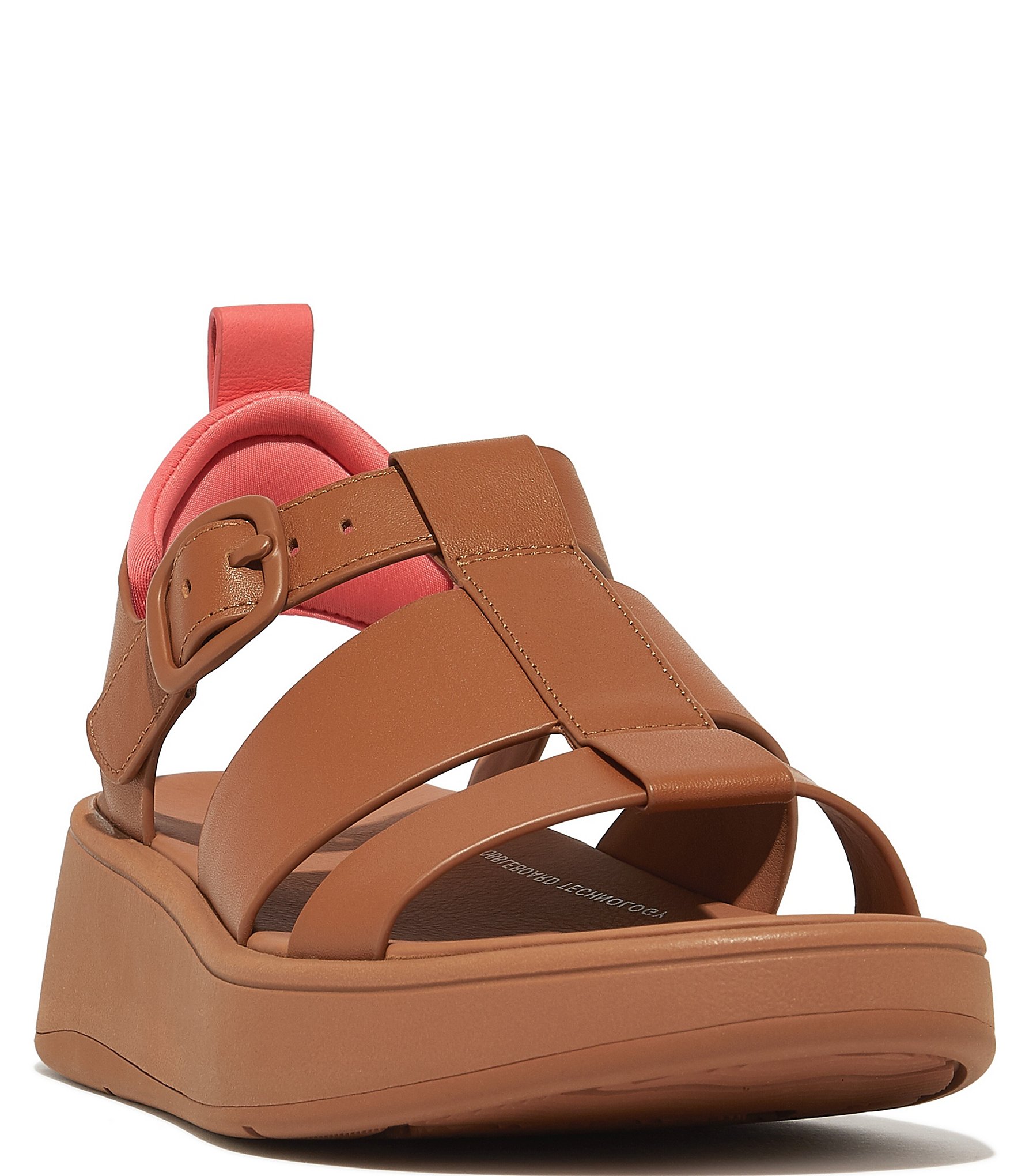 FitFlop F-Mode Leather Platform Fisherman Sandals