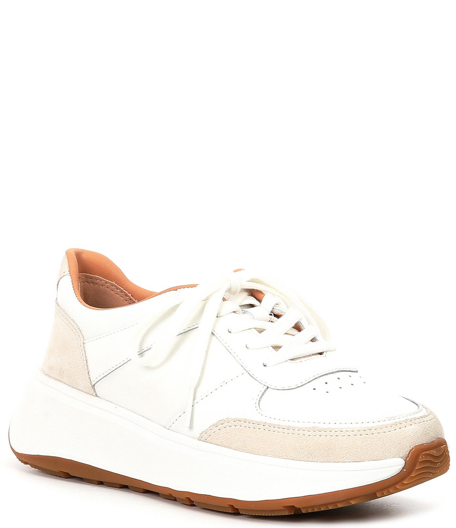 FitFlop Leather Suede Retro Sneakers | Dillard's