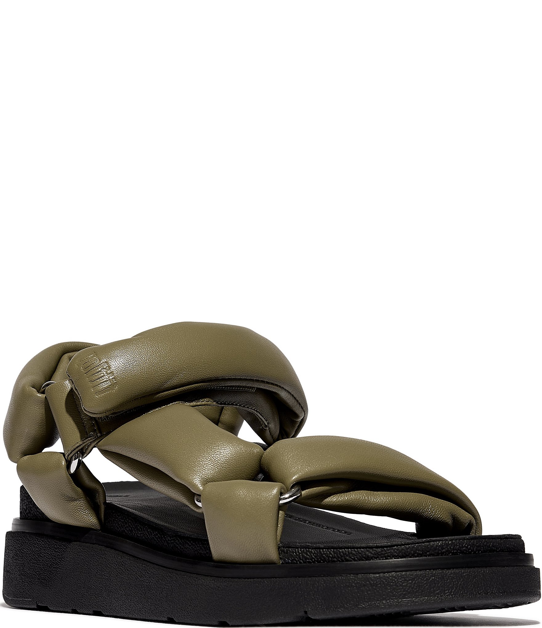 FitFlop Gen-FF Soft-Leather Back-Strap Wedge Sandals