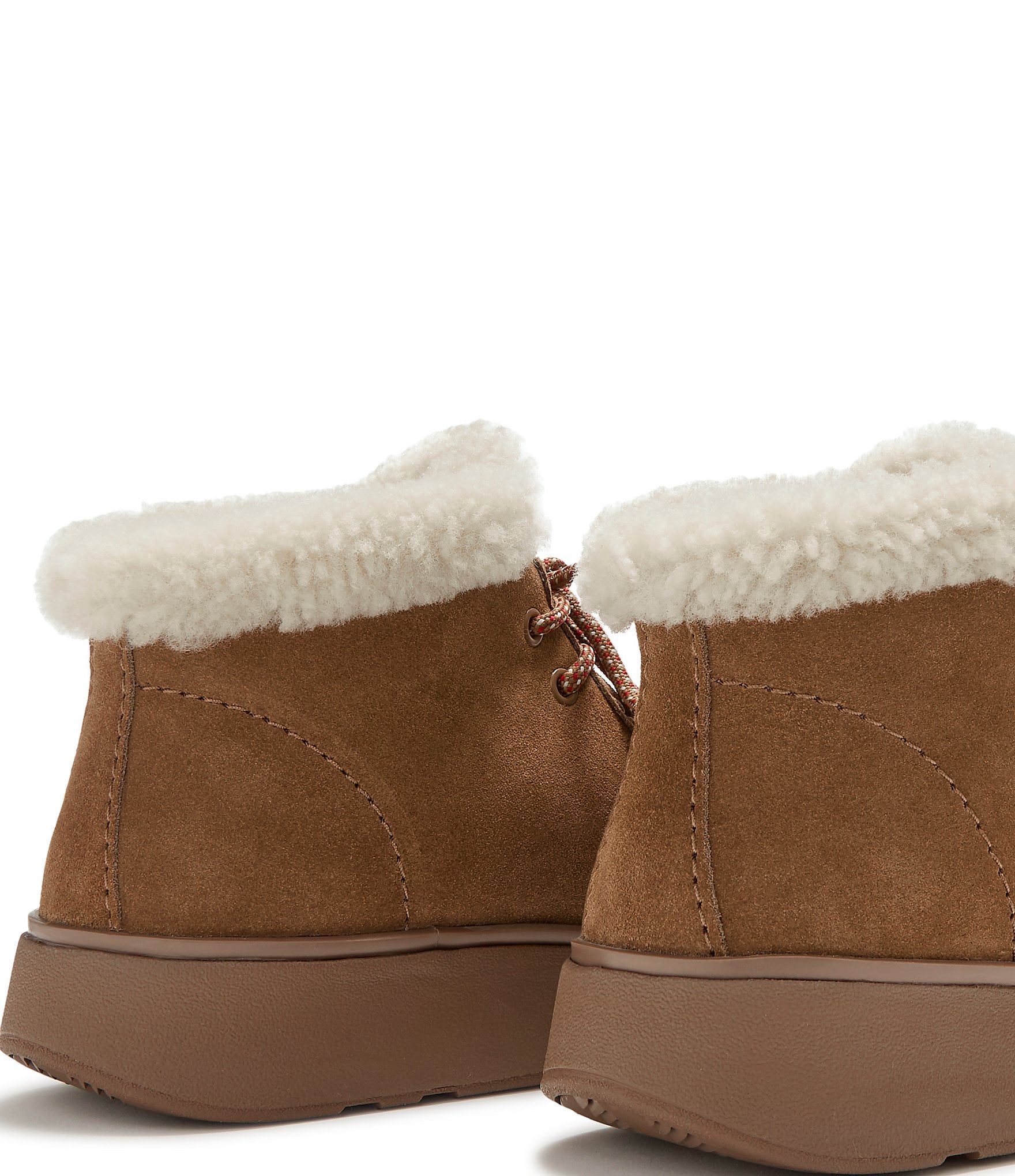 FitFlop Gen-FF Suede Shearling Lace Up Booties
