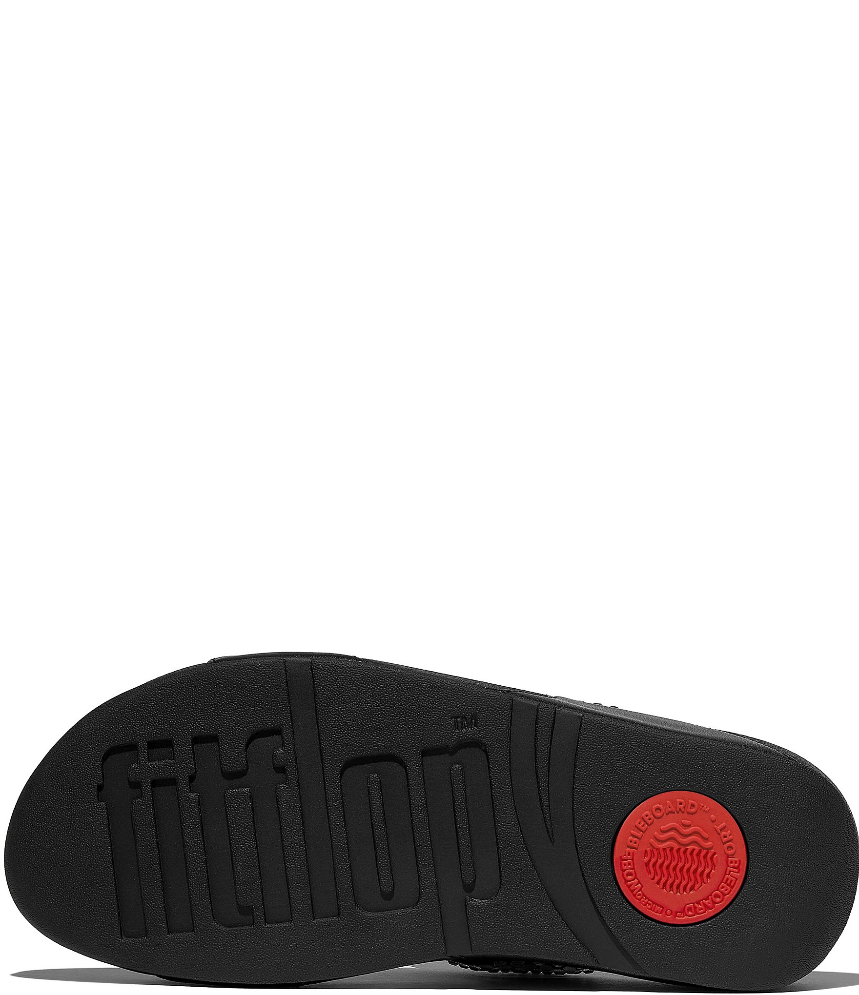 FitFlop Lulu Maxi-Crystal Embellished Two-Bar Banded Wedge Slide Sandals