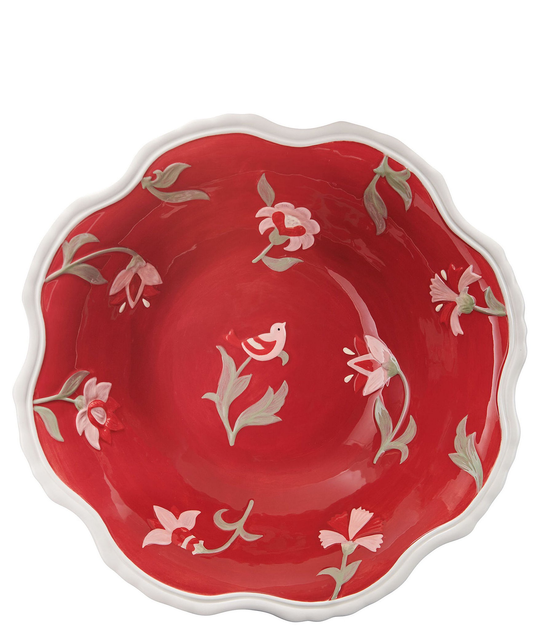 Fitz and Floyd Chalet Collection Floral Vegetable Serve Bowl | Dillards