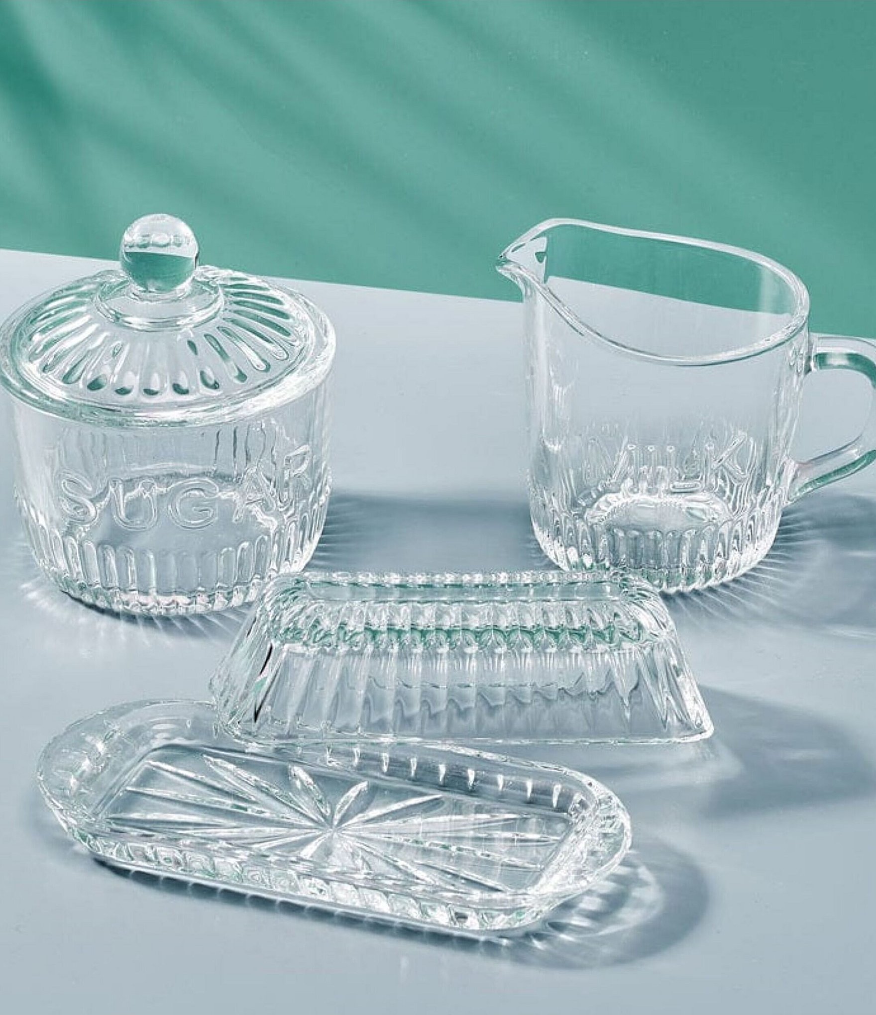 Fitz And Floyd Everyday White Bistro Glass 3-Piece Hostess Set