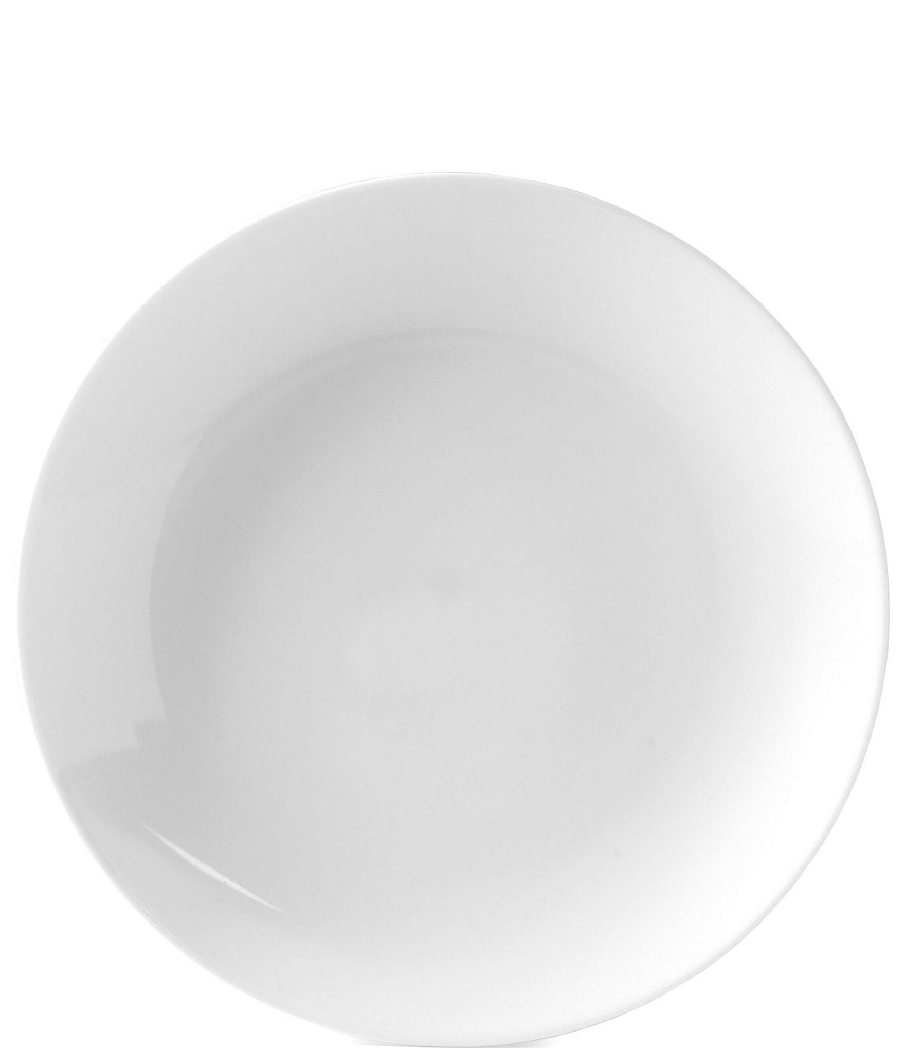 Fitz and Floyd Everyday White Coupe Dinner Plates, Set of 4