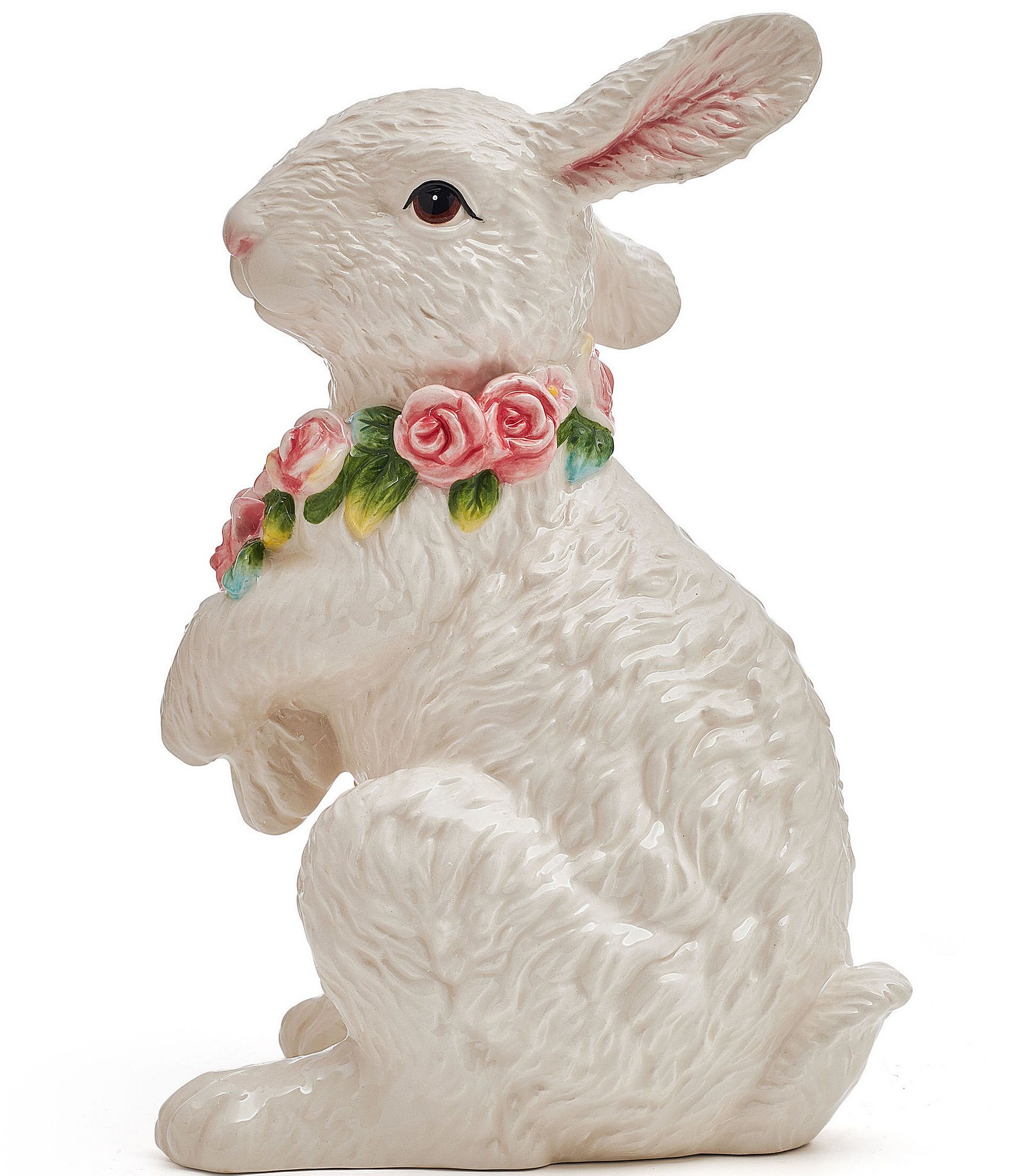 Fitz and Floyd La Fleur Sitting Rabbit Figurine | Dillard's