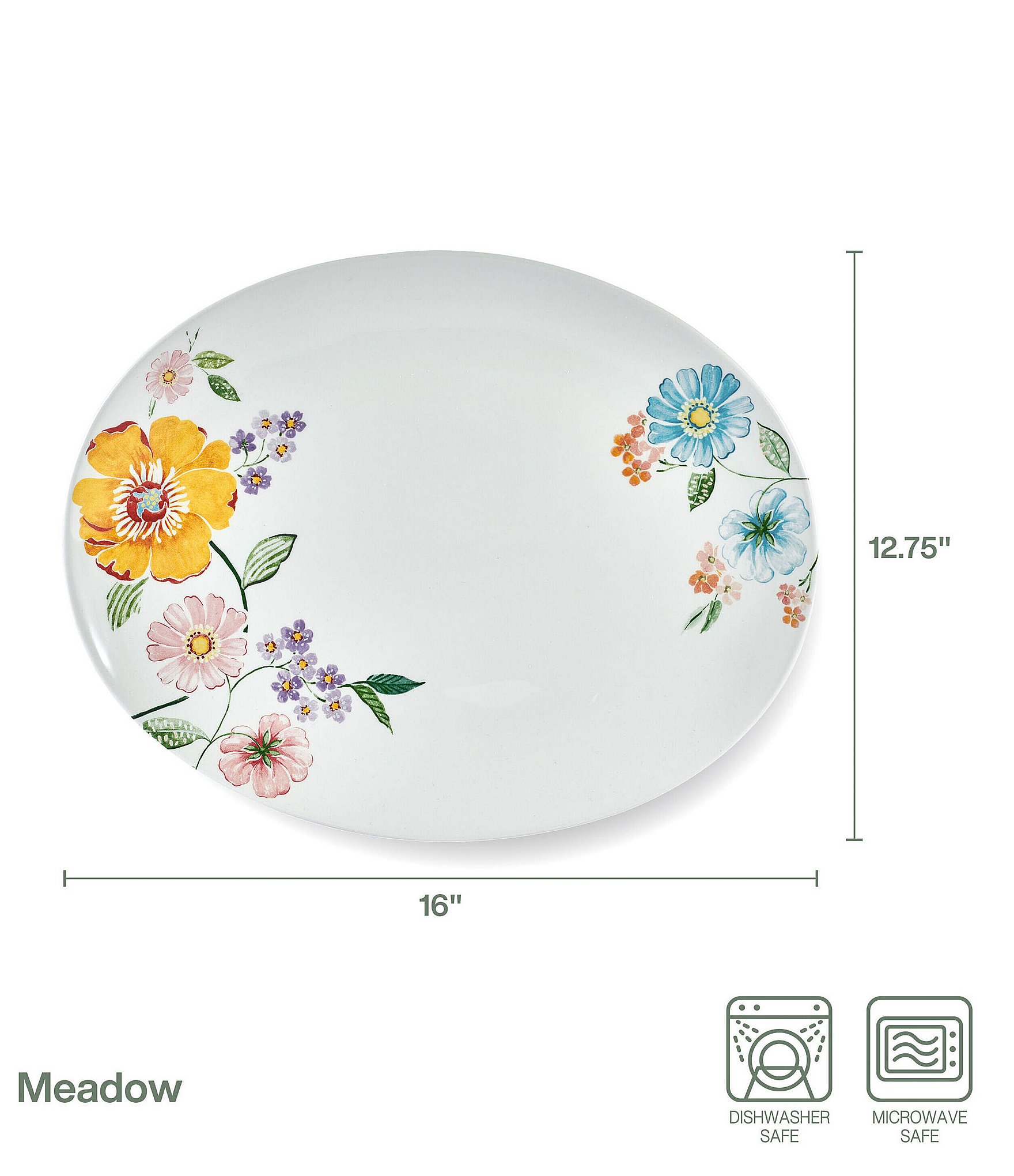 Fitz and Floyd Meadow Large Platter, 16#double;
