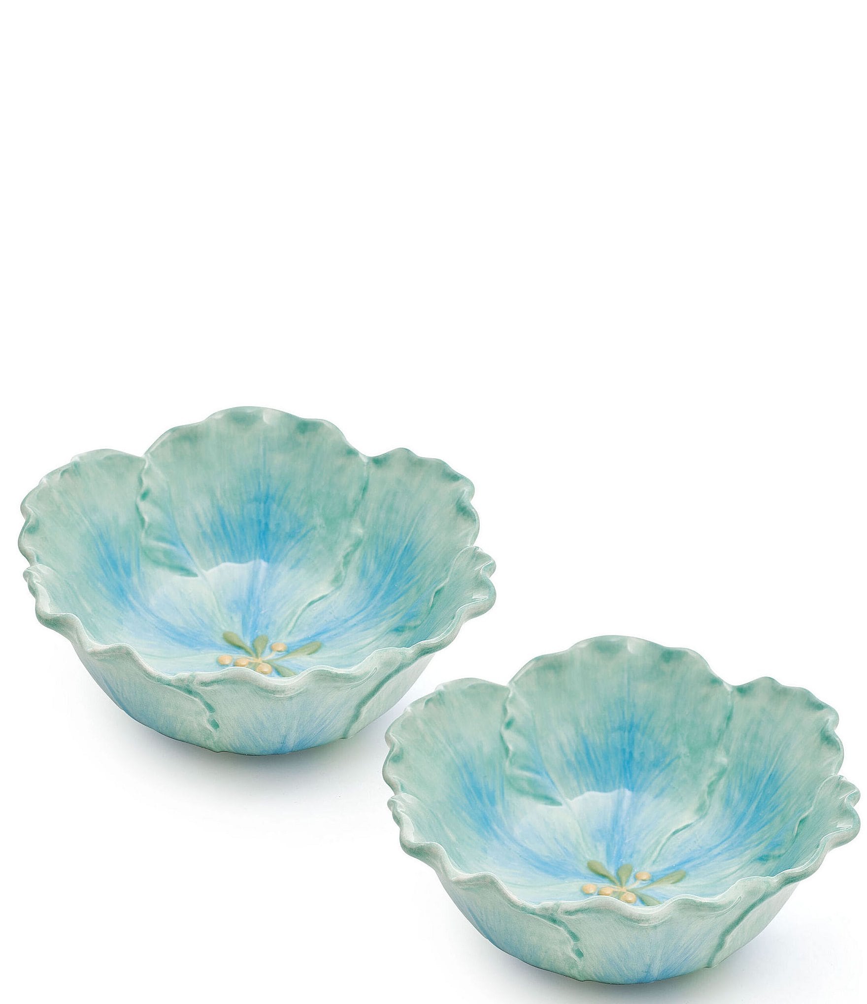 Fitz And Floyd Meadows Tulip Bowls, Set of 2