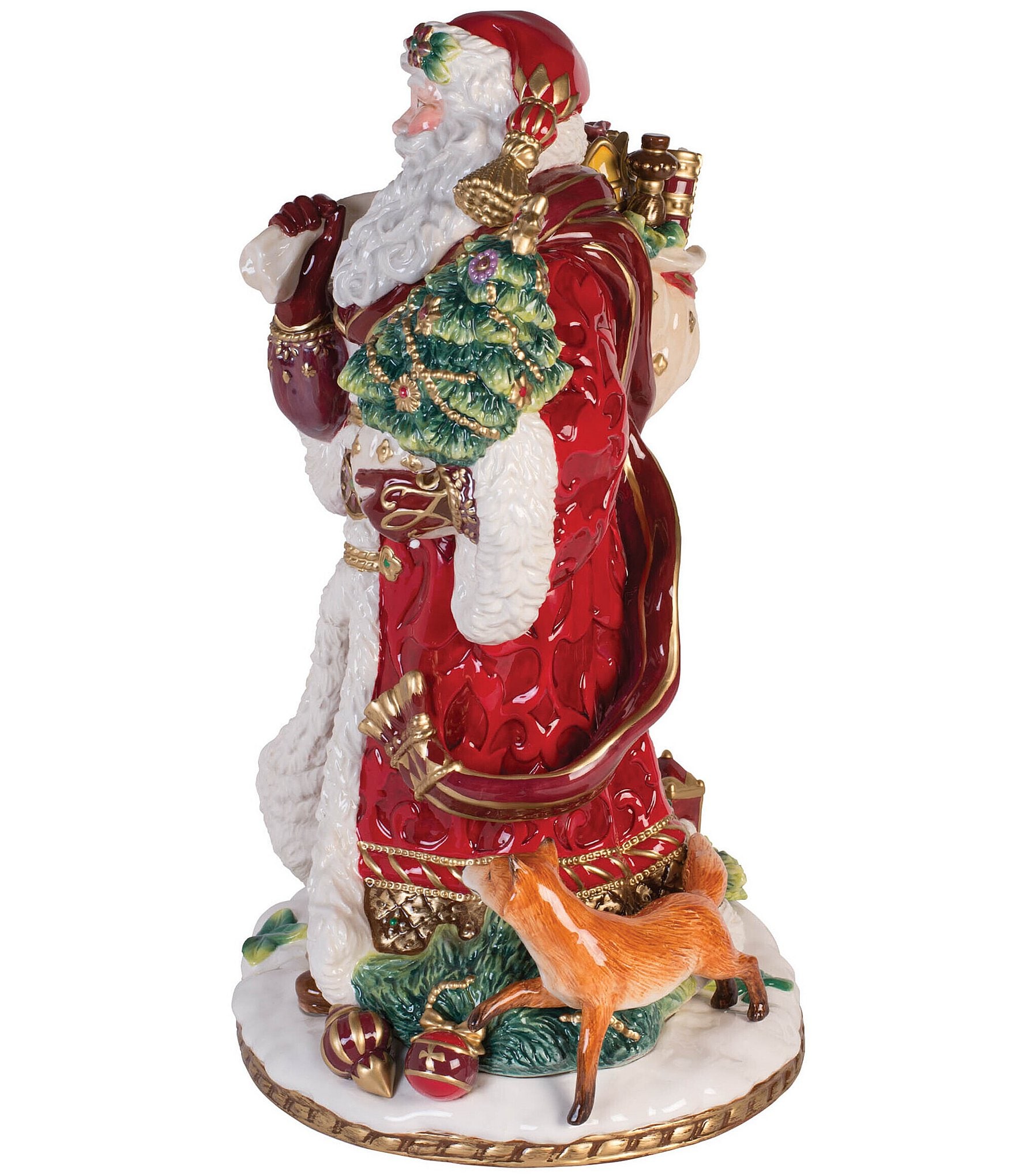 Fitz And Floyd Renaissance Holiday Collection Santa Figurine