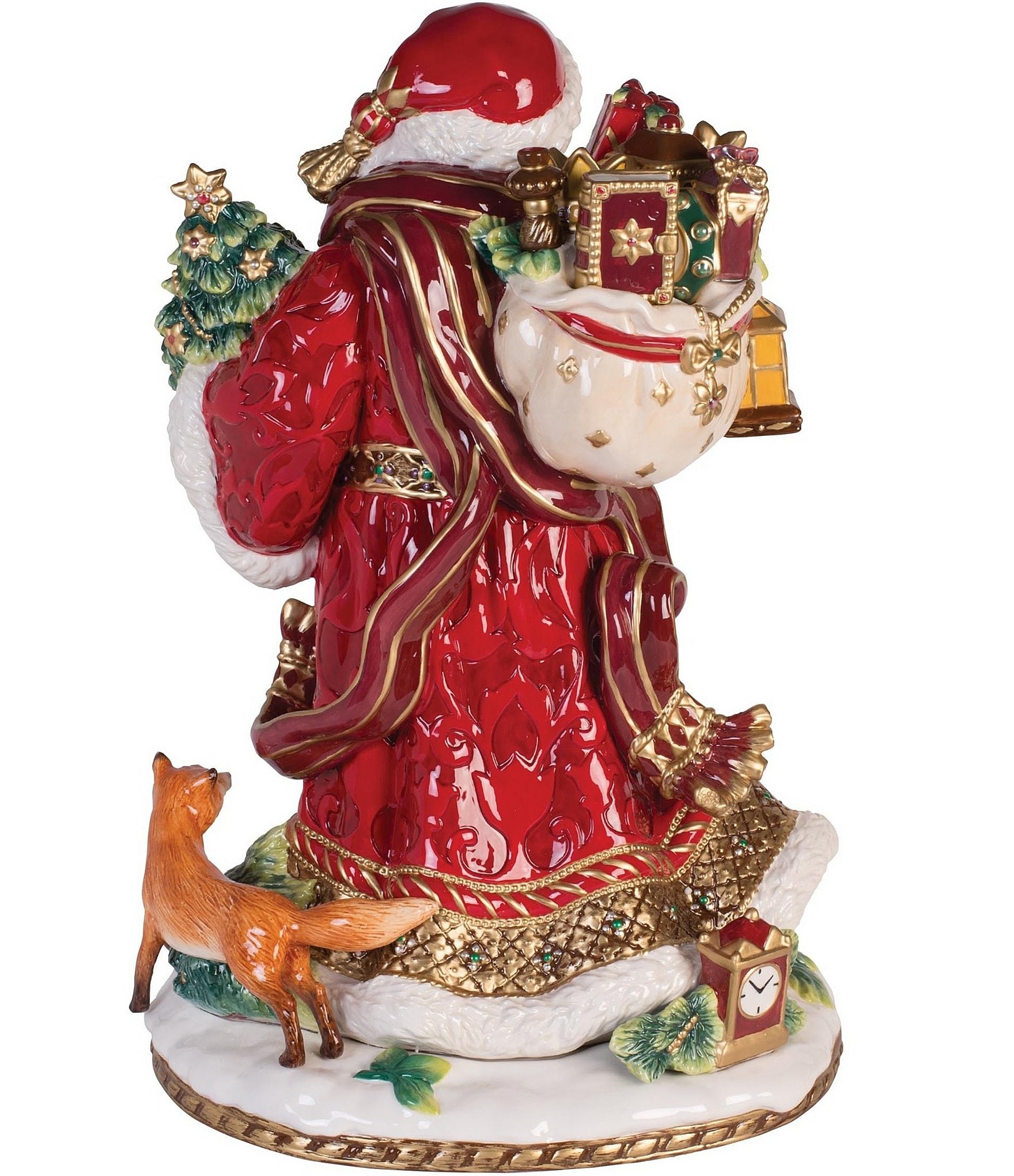 Fitz And Floyd Renaissance Holiday Collection Santa Figurine