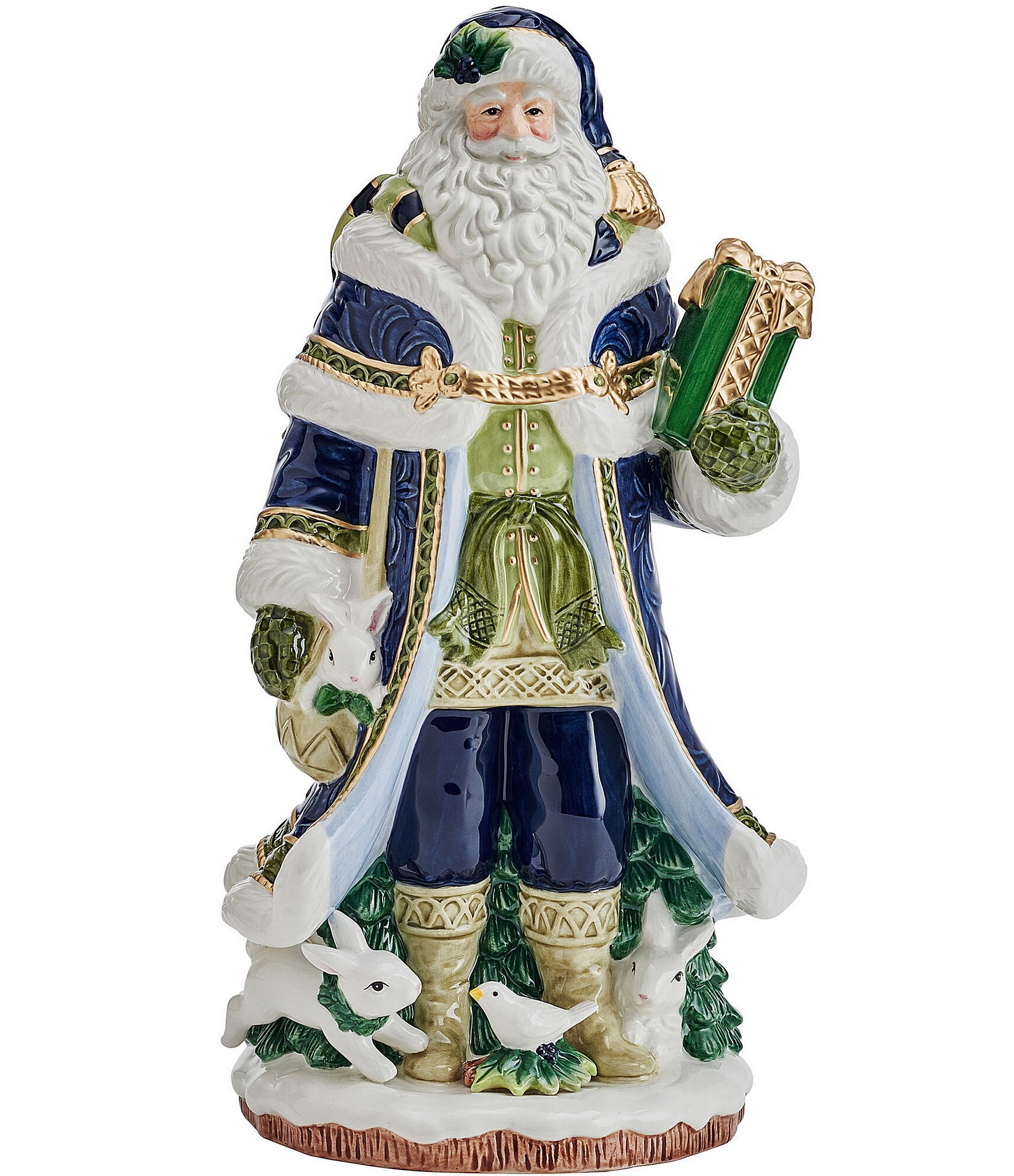 Fitz and Floyd Telluride Blue Santa Figurine | Dillard's