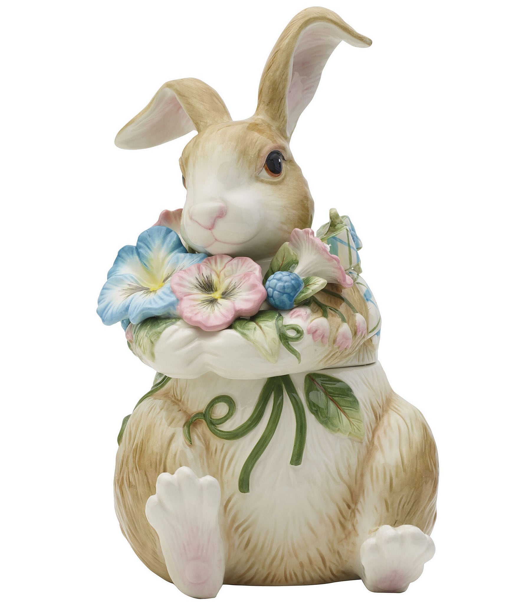 Fitz and Floyd Toulouse Collection Rabbit Cookie Jar Figurine