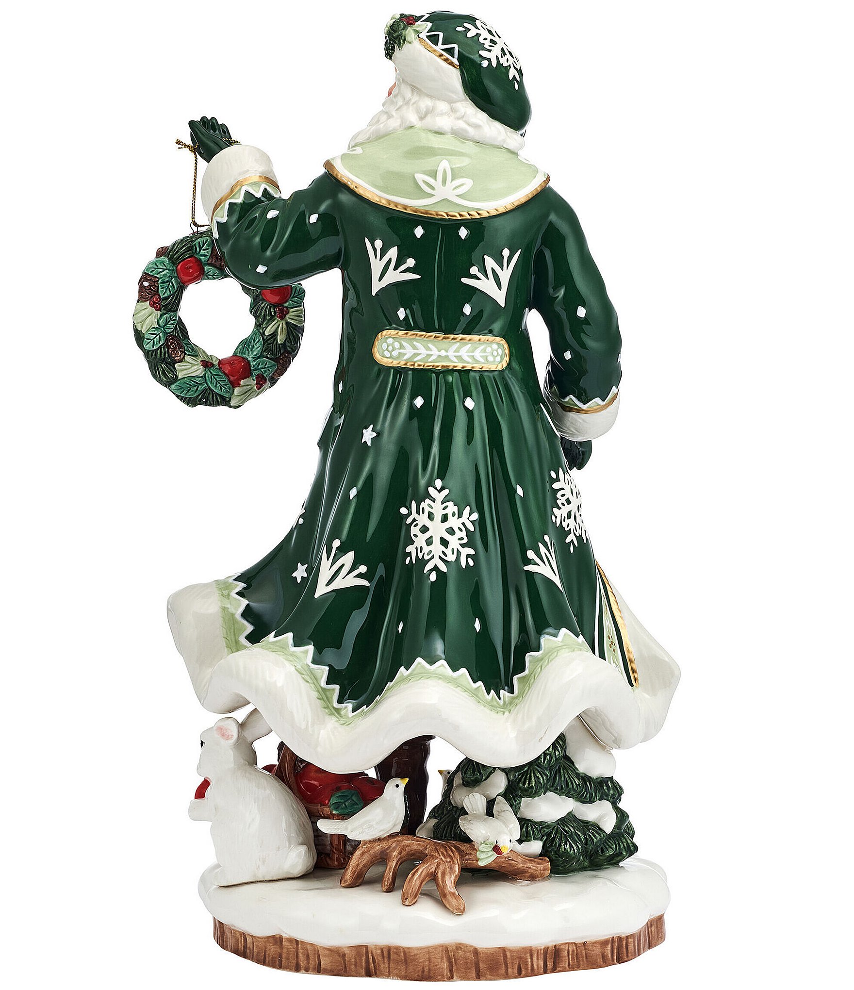 Fitz and Floyd Winter Frost Collection Santa Figurine