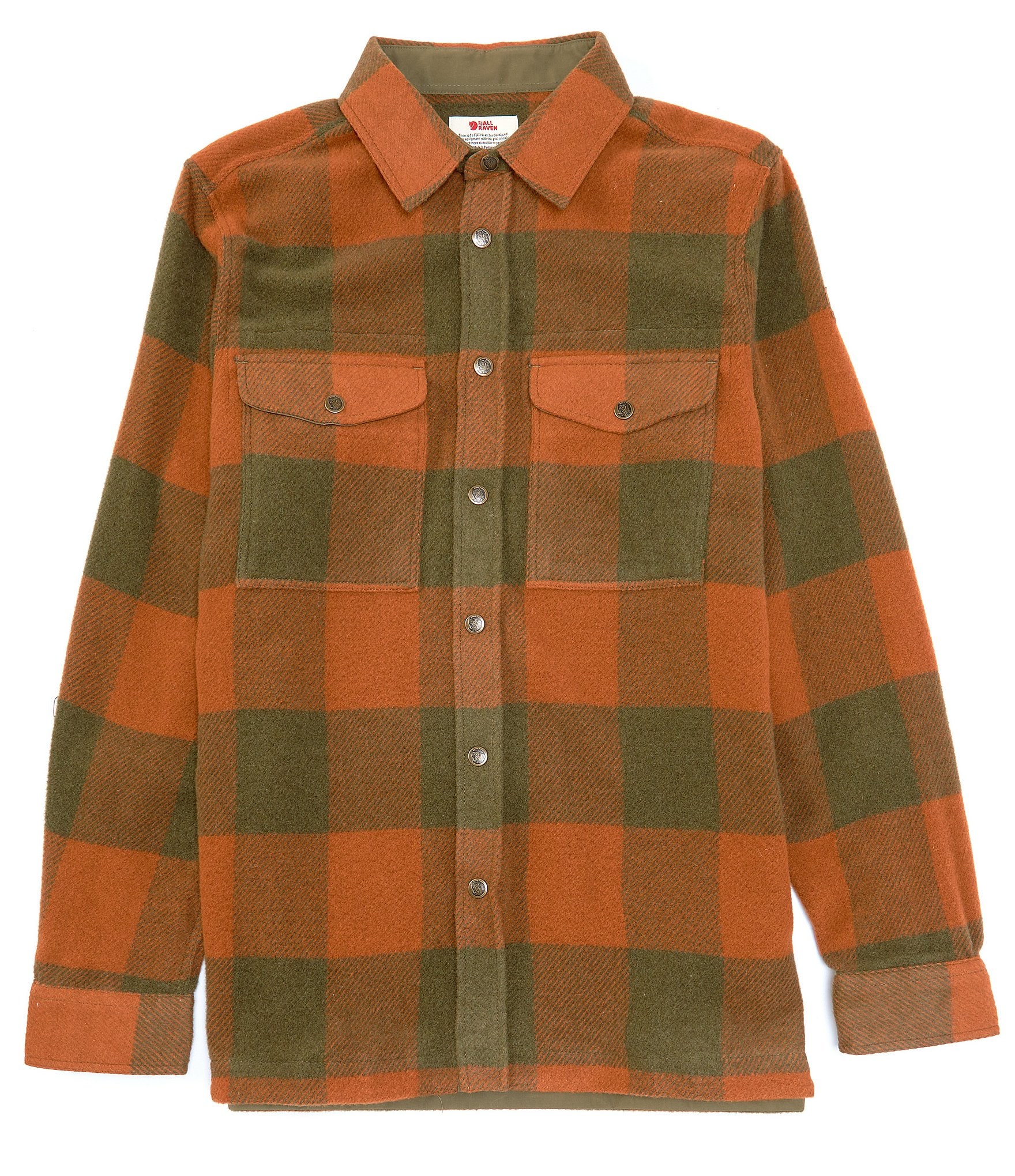 Fjallraven Canada Long-Sleeve Plaid Pattern Snap-Front Shirt | Dillard's