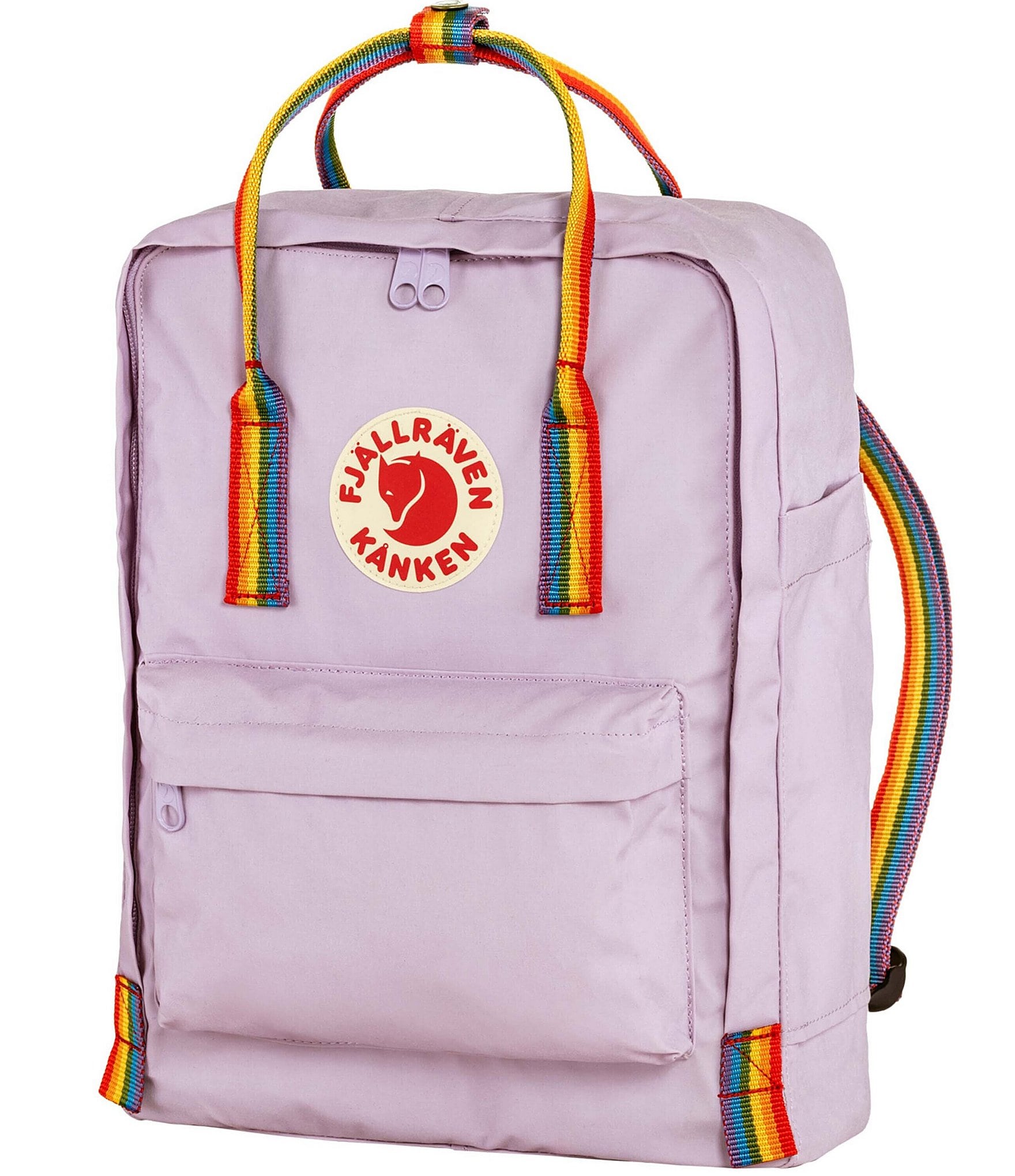 Fjallraven Patch Logo Kanken Rainbow Handle Backpack