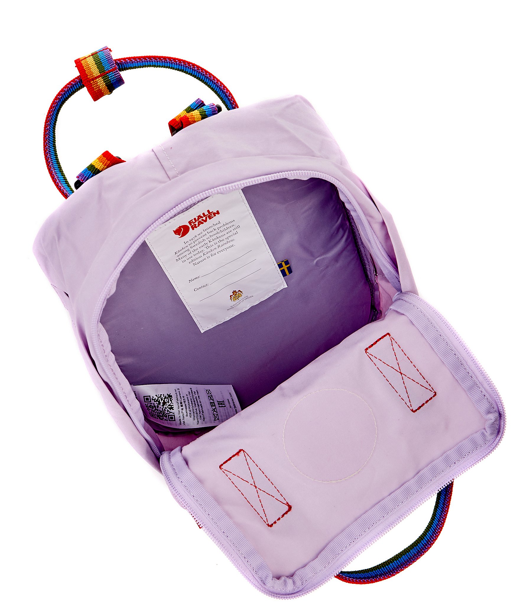 Fjallraven Mini Kanken Rainbow Handle Mini Backpack