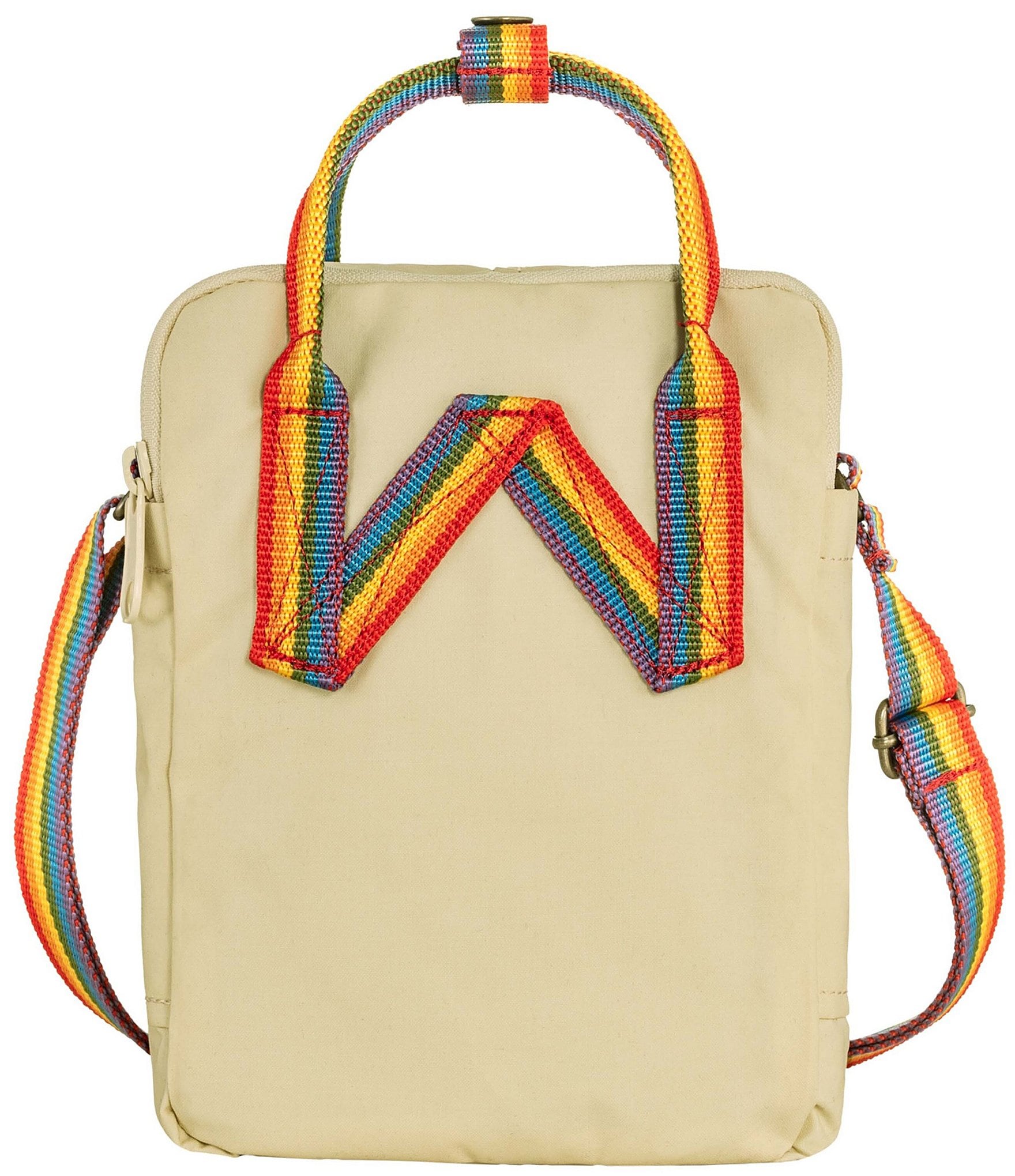 Fjallraven Patch Logo Kanken Rainbow Handle Sling Bag