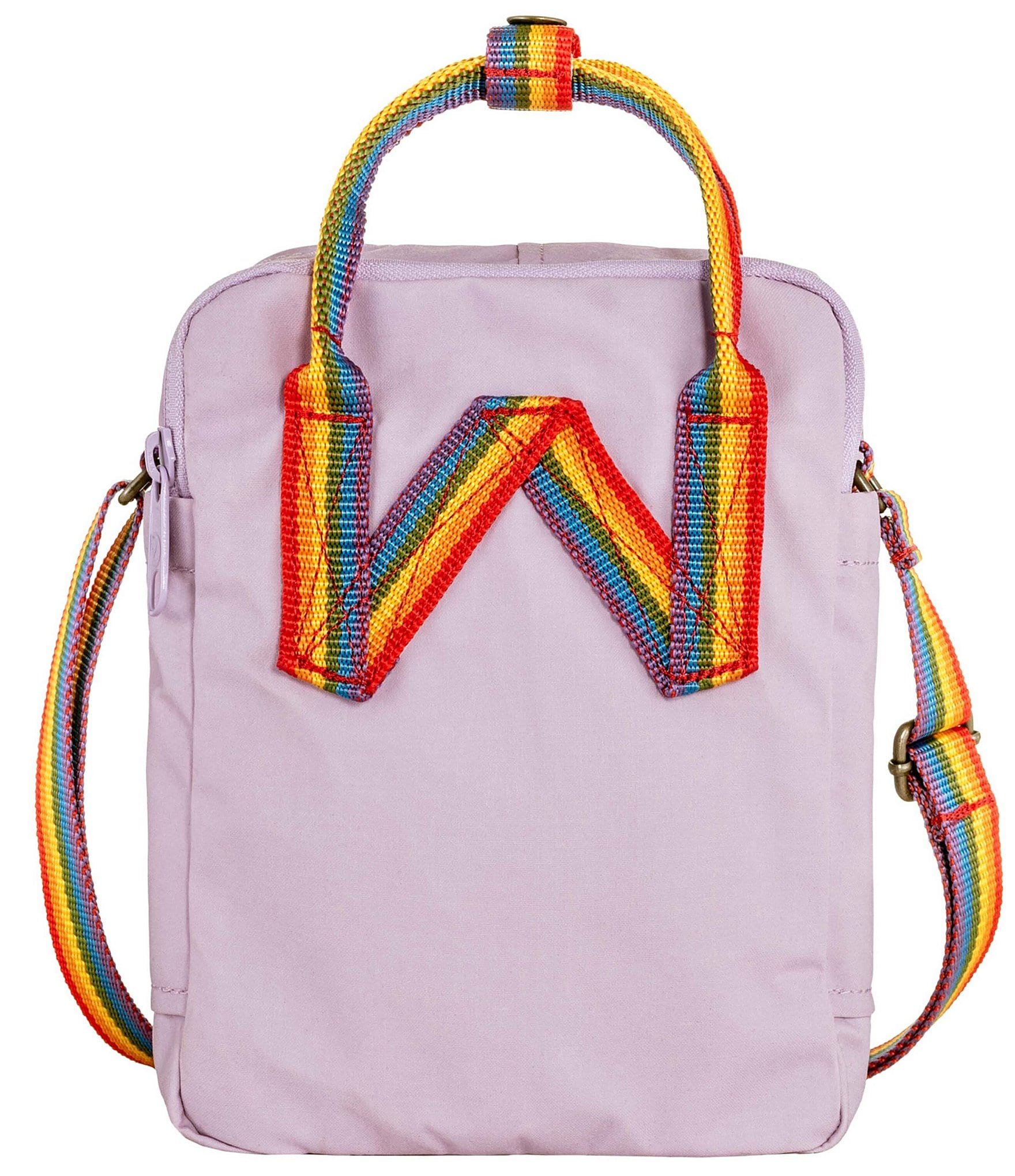 Fjallraven Patch Logo Kanken Rainbow Handle Sling Bag