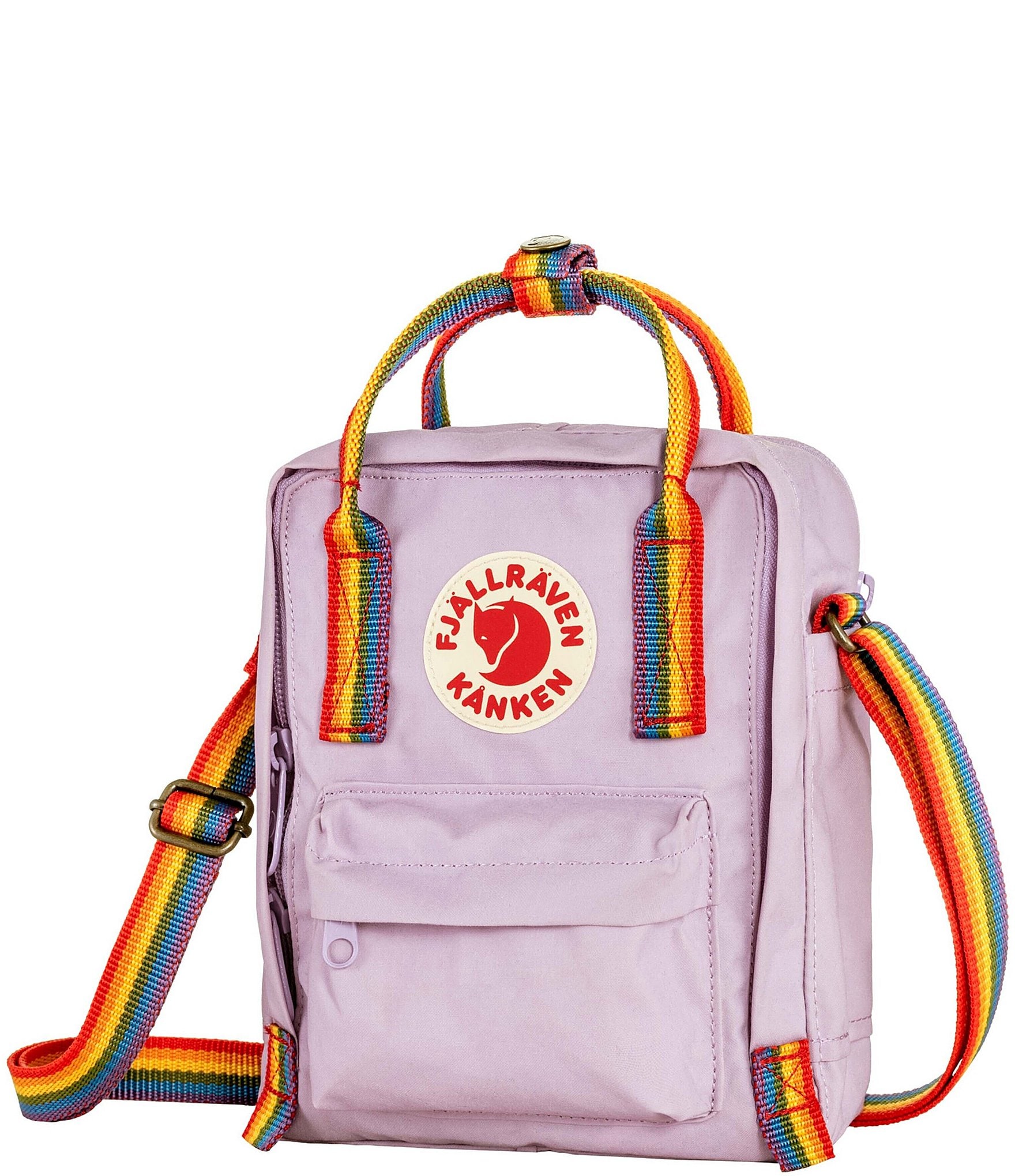 Fjallraven Patch Logo Kanken Rainbow Handle Sling Bag