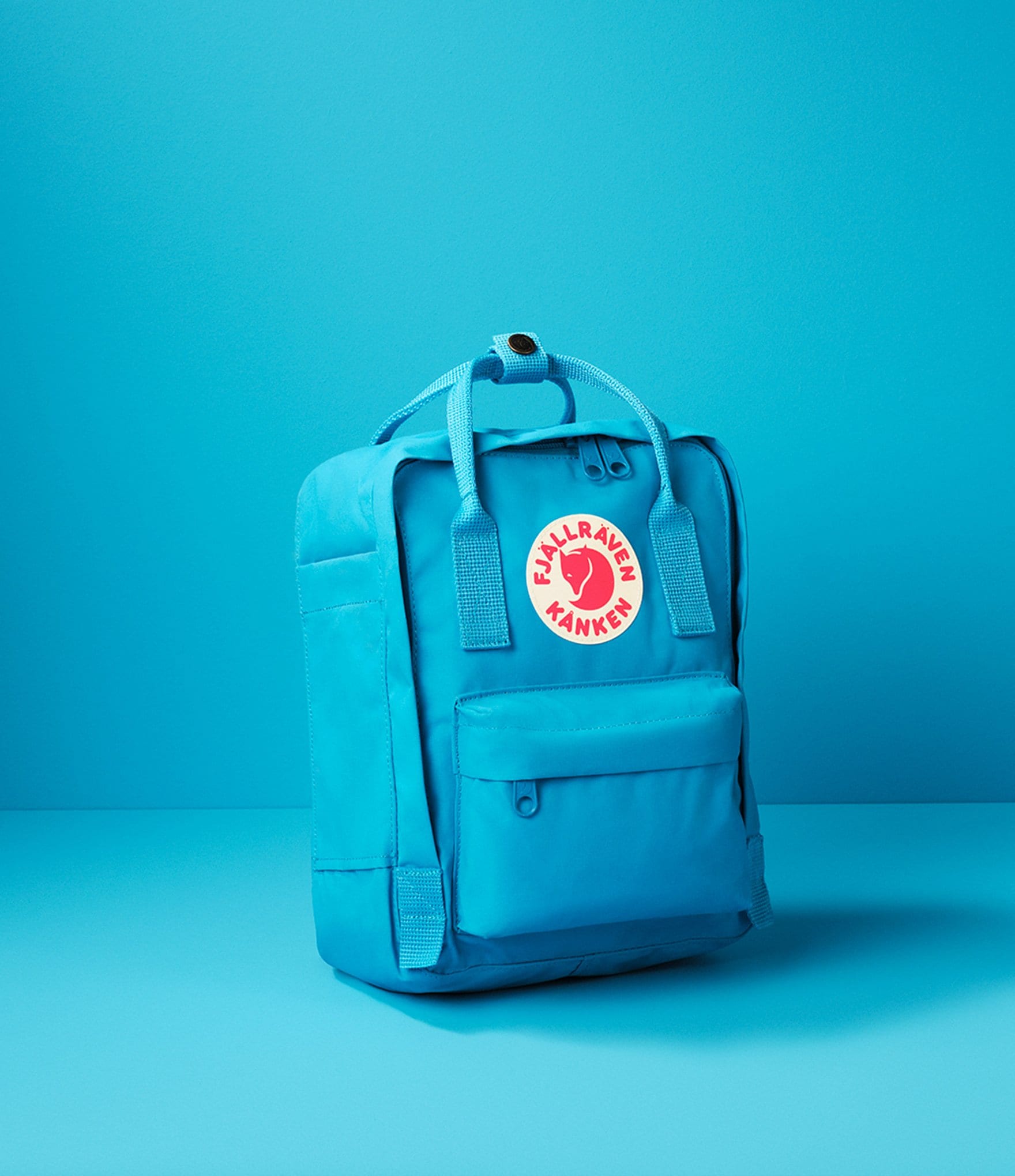 Fjallraven Solid Mini Patch Logo Kanken Water-Resistant Convertible Backpack