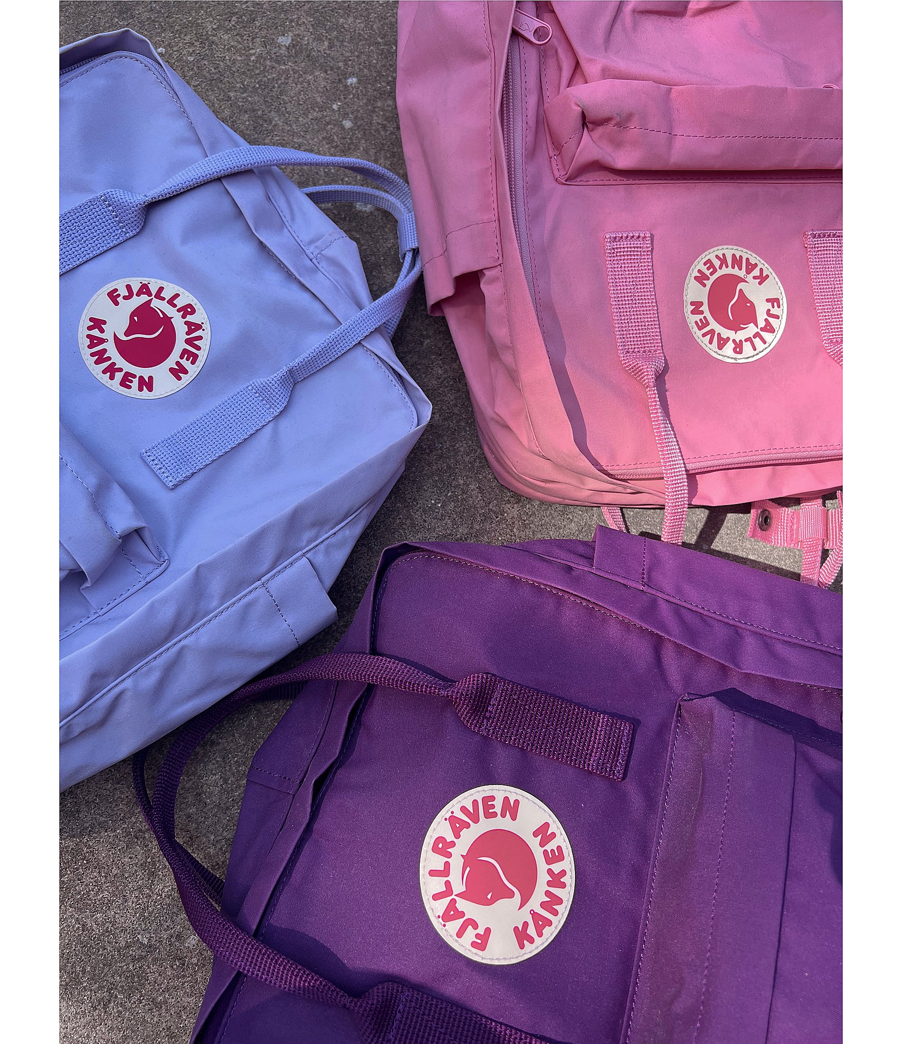 Fjallraven Solid Mini Patch Logo Kanken Water-Resistant Convertible Backpack