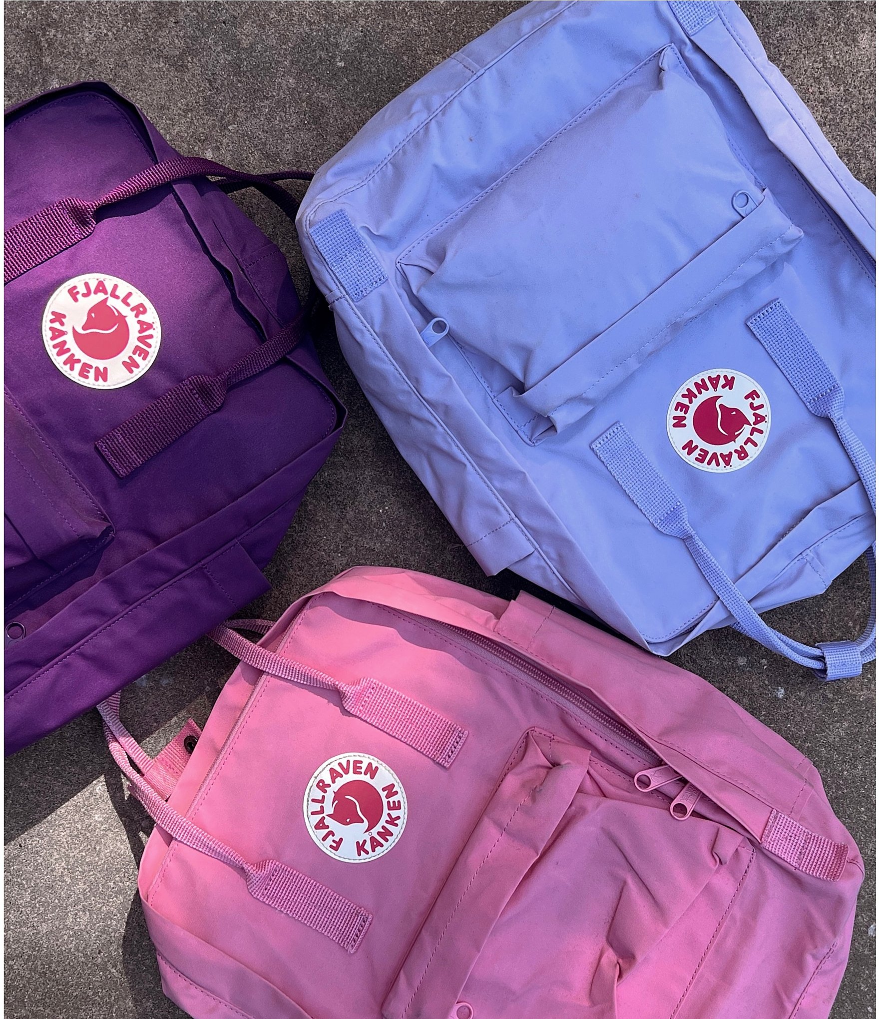 Fjallraven Solid Mini Patch Logo Kanken Water-Resistant Convertible Backpack