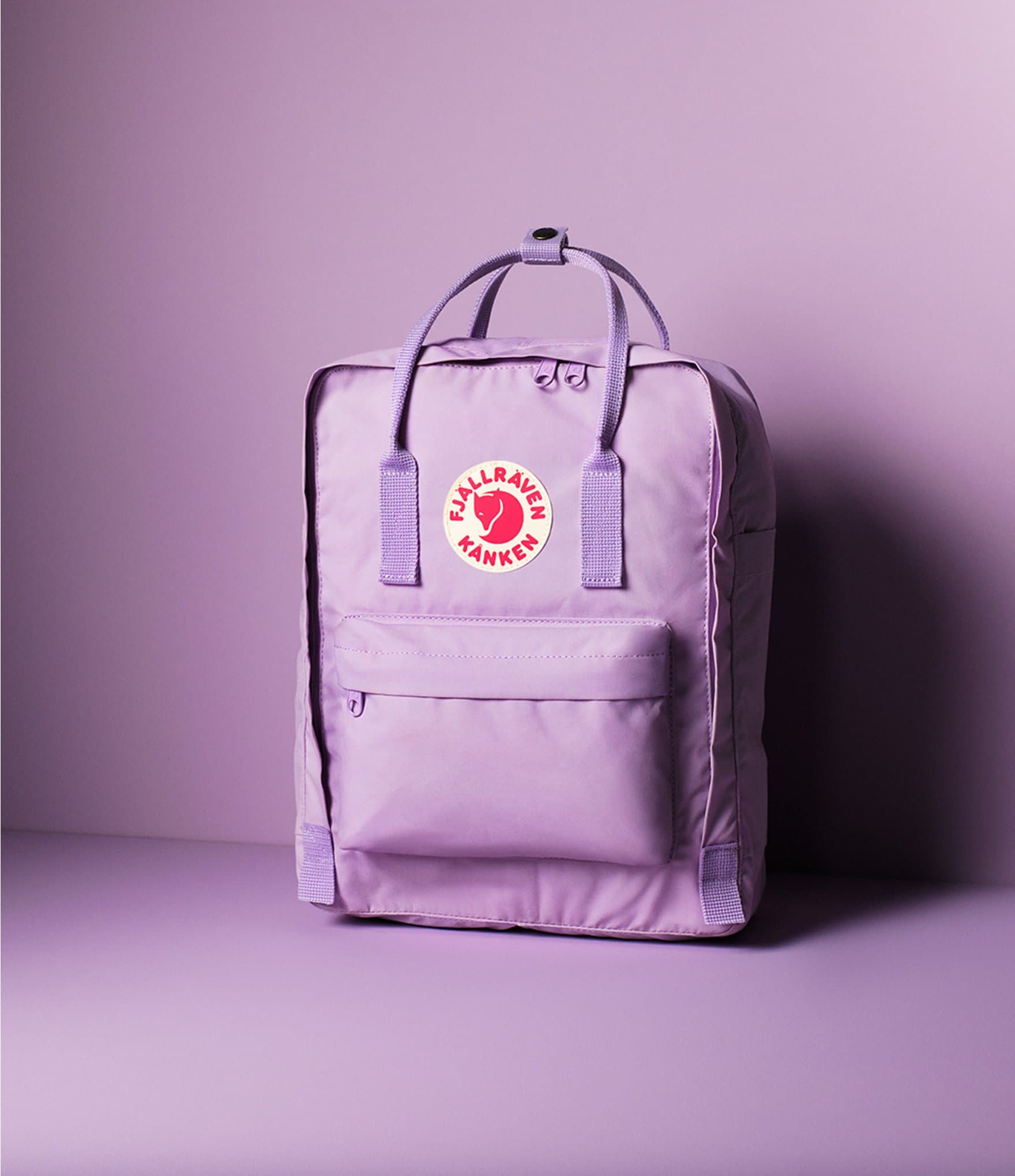 Fjallraven Patch Logo Kanken Water-Resistant Cotton Zipper Convertible Backpack