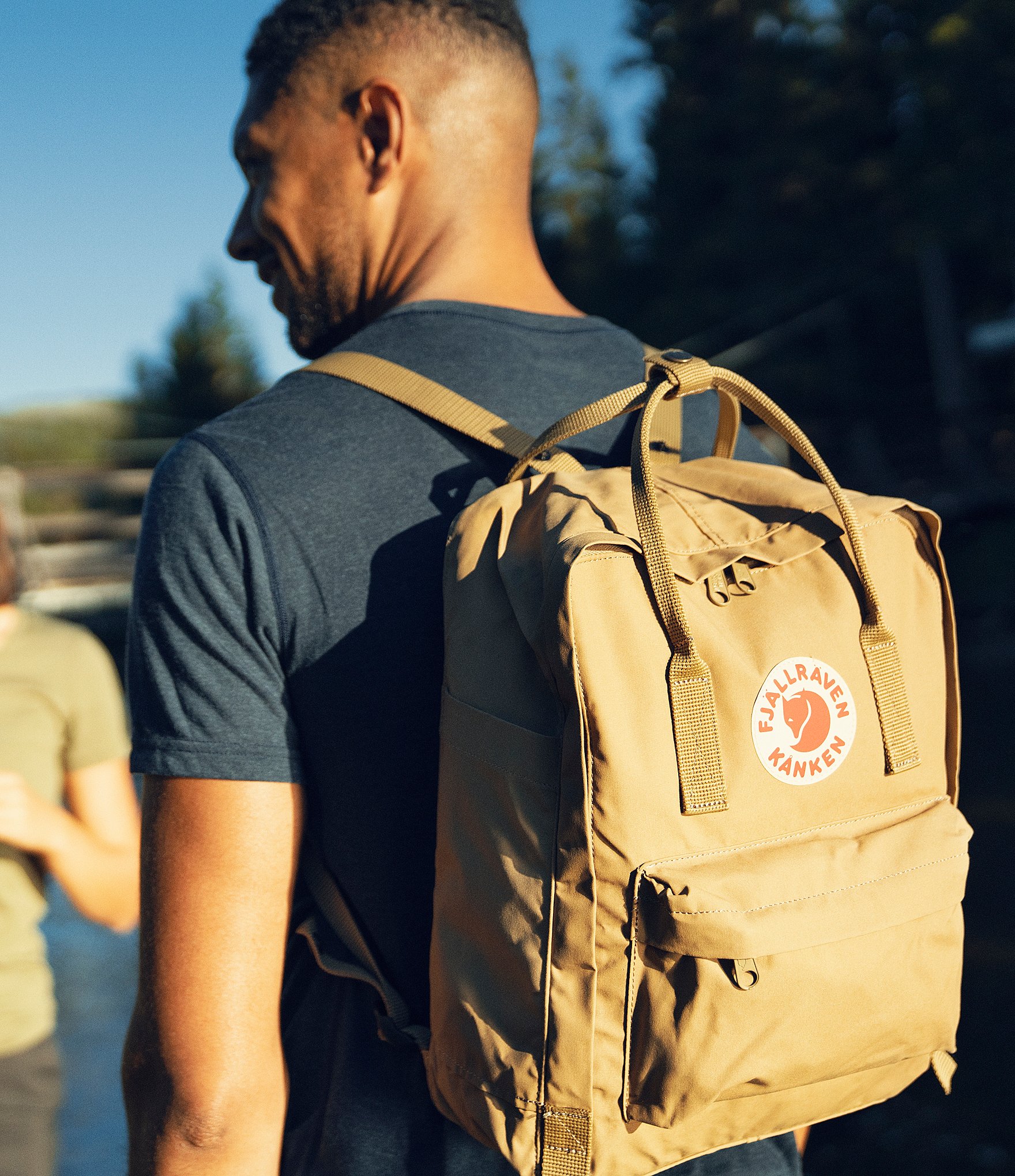 Fjallraven Patch Logo Kanken Water-Resistant Cotton Zipper Convertible Backpack