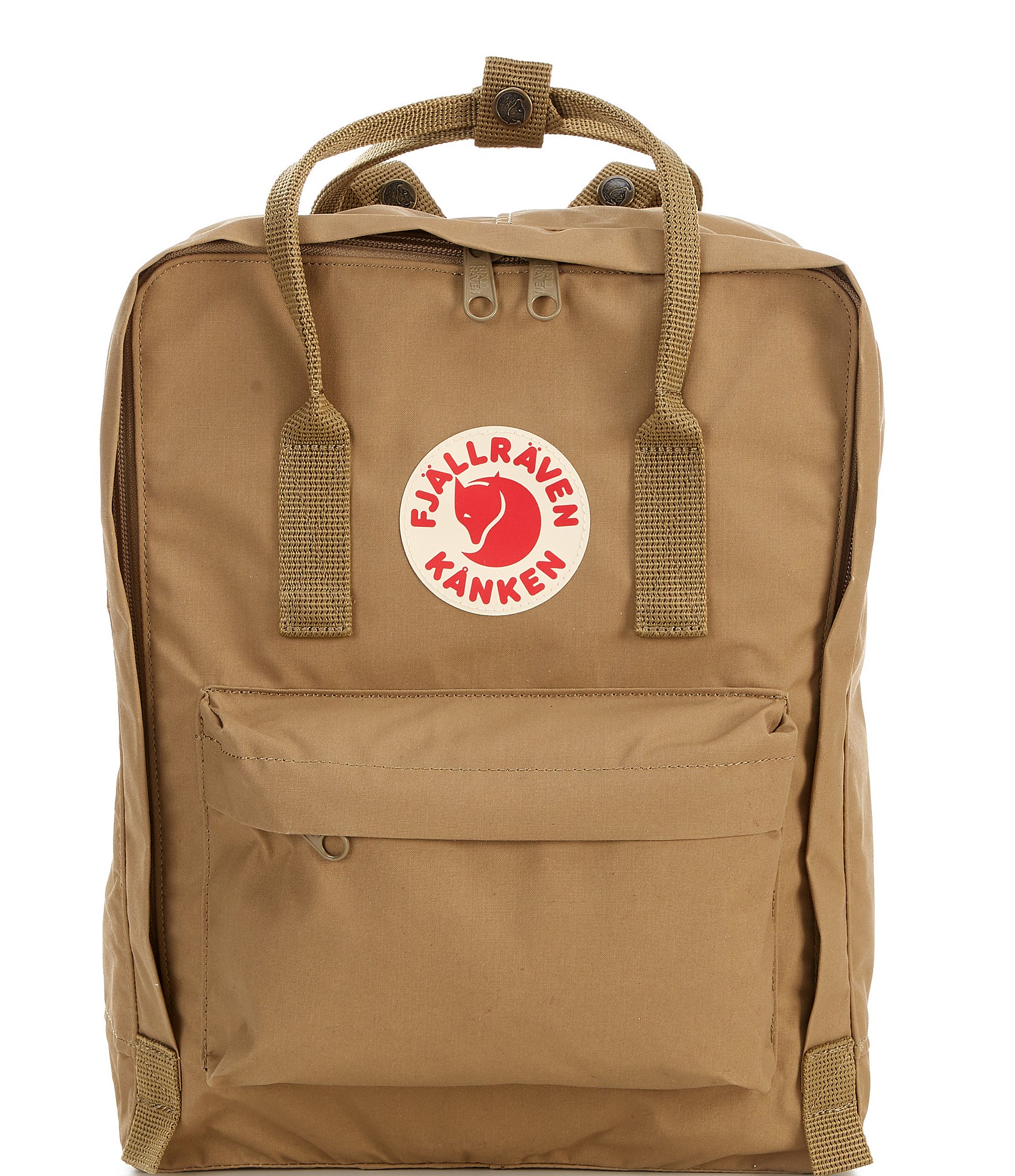 Fjallraven Patch Logo Kanken Water-Resistant Cotton Zipper Convertible Backpack