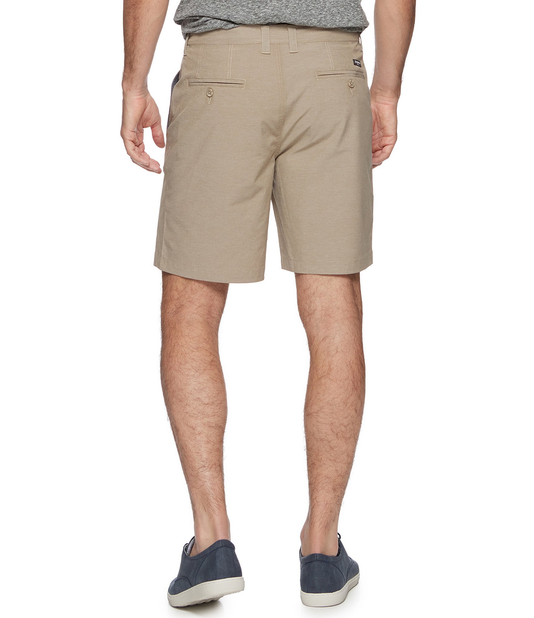 Flag and Anthem Any-Wear MadeFlex Slub Textured Hybrid Performance 8#double; Inseam Shorts