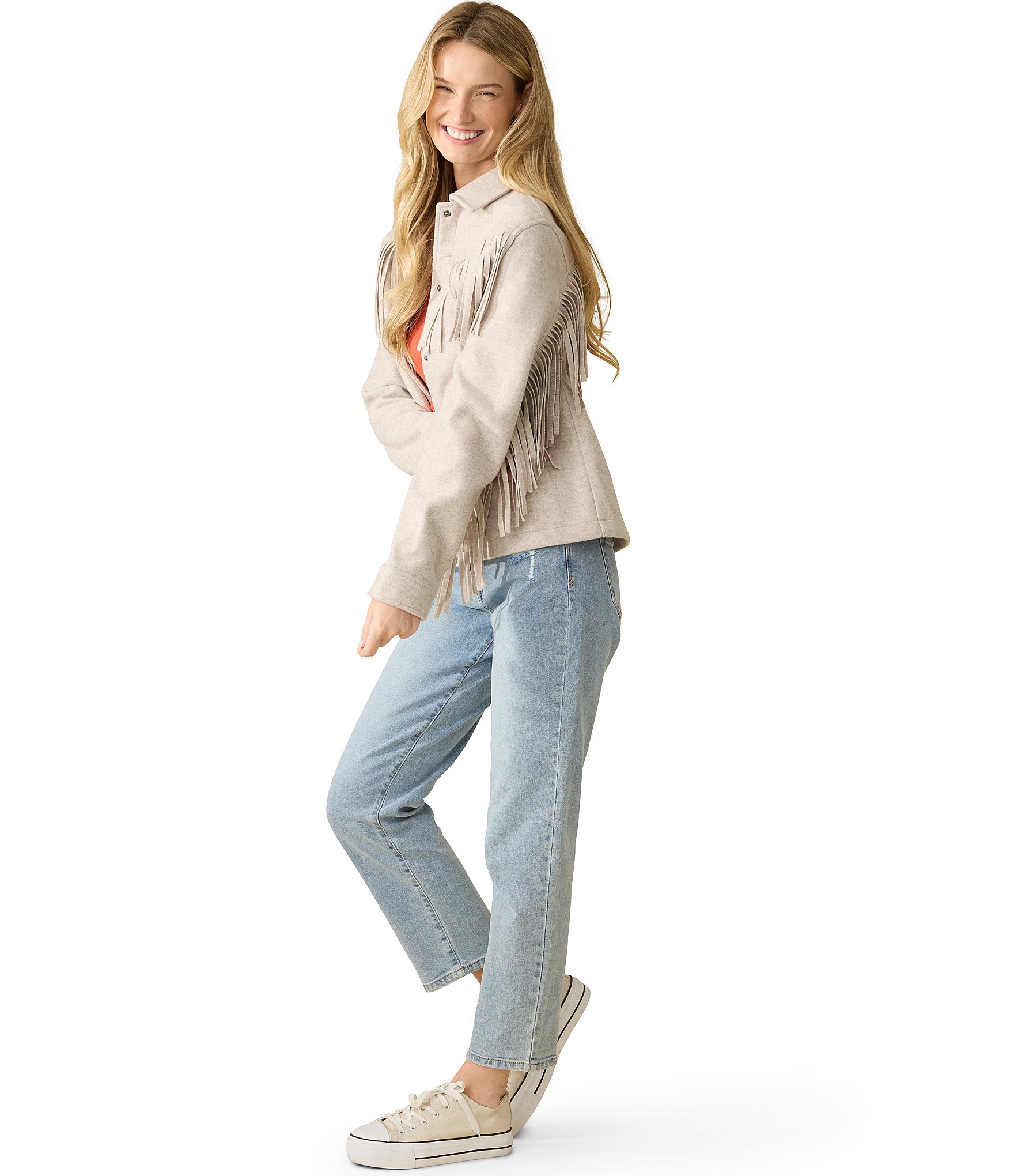 Flag and Anthem Arley Fringed Long Sleeve Jacket