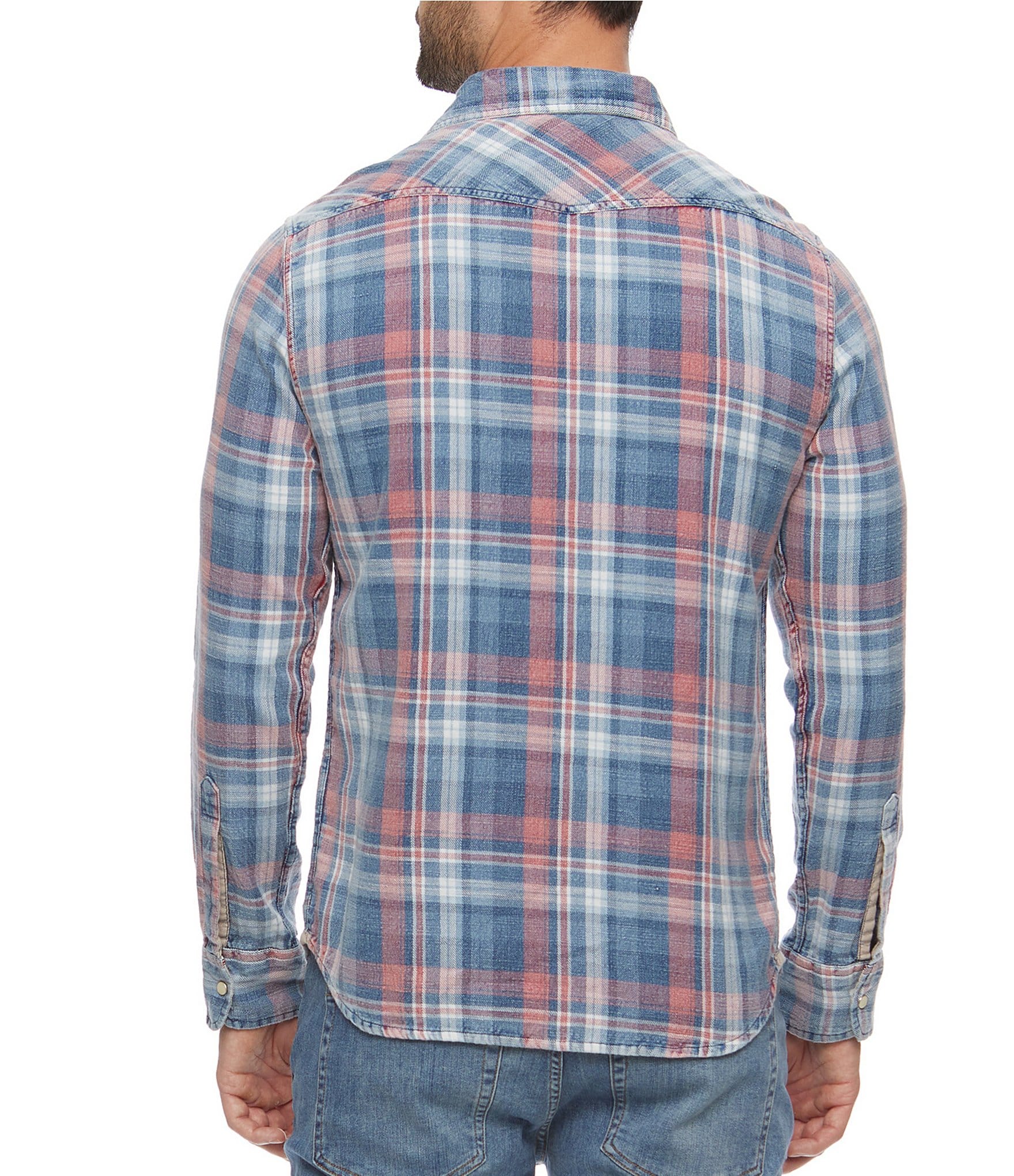 Flag and Anthem Long Sleeve Winchester Plaid Woven Western Shirt
