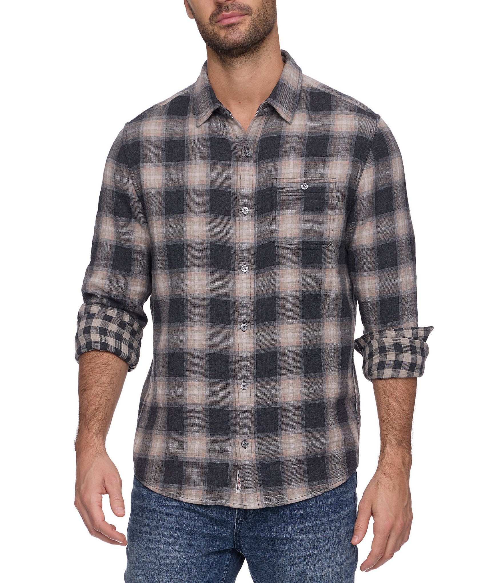Flag and Anthem Repton Plaid Double-Layered Shirt