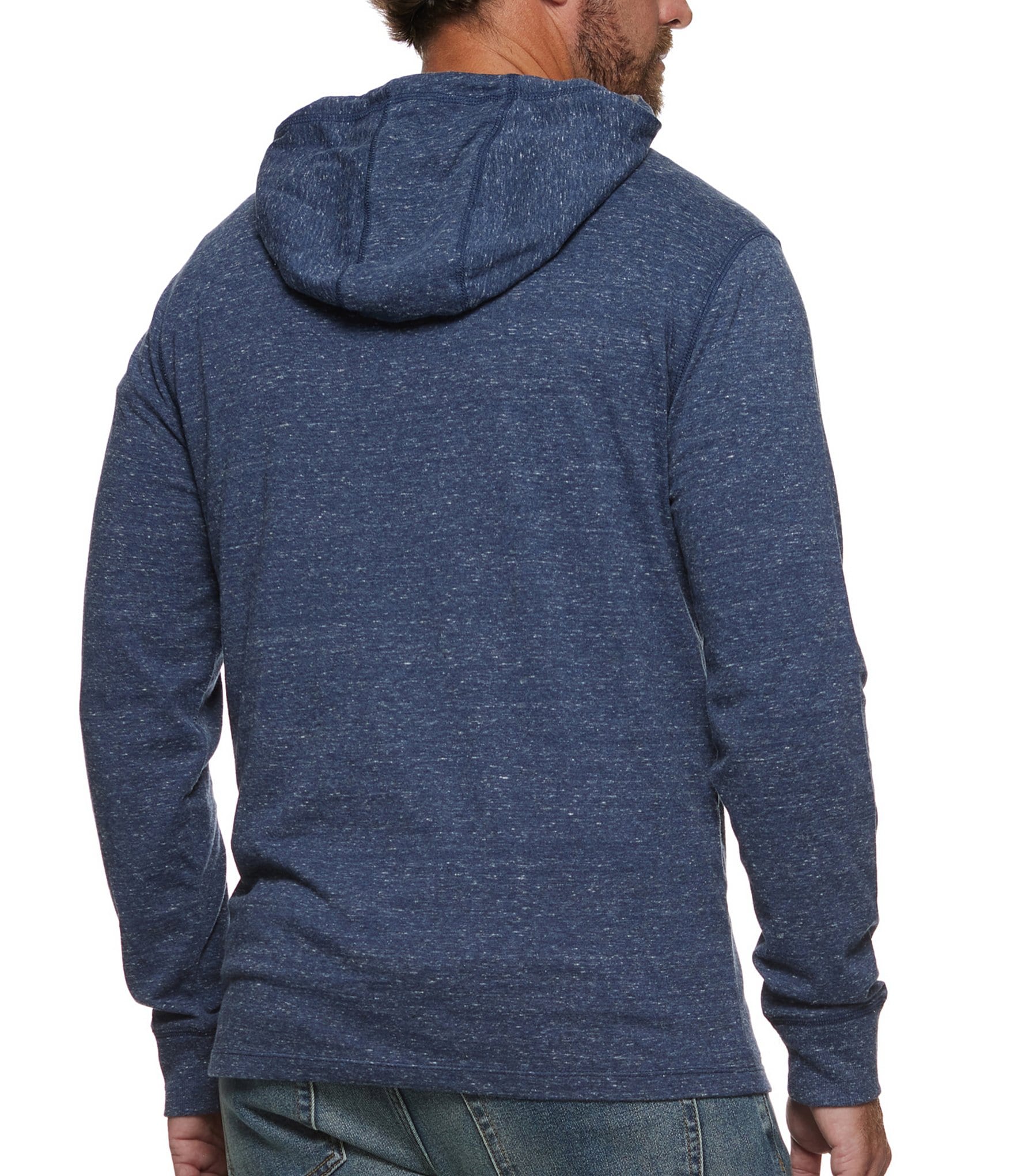 Flag and Anthem Rollins Long Sleeve Snow Slub Hooded Henley