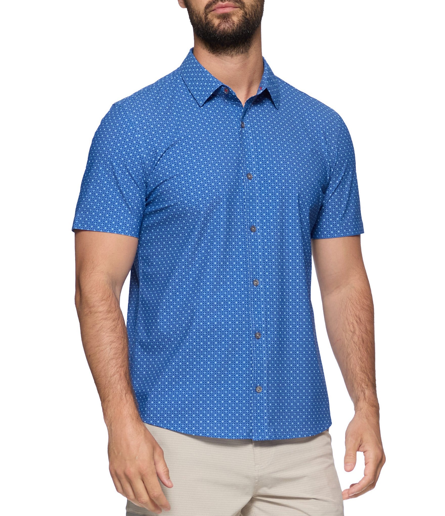 dillards mens short sleeve dress shirts Short Sleeve Men's Casual Button-Up Shirts