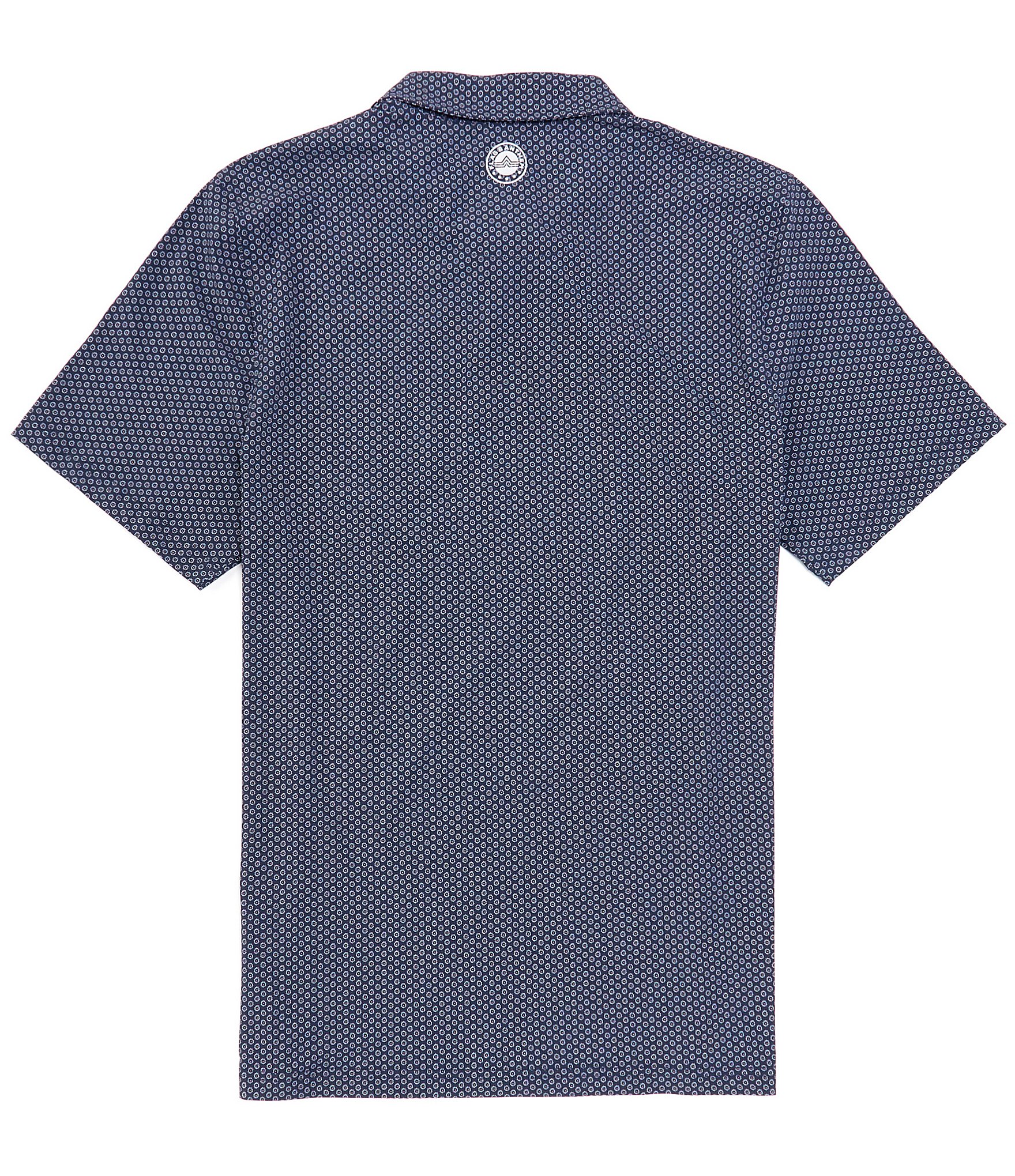 Flag and Anthem Stateline MadeFlex Performance Short Sleeve Geometric Dot Print Polo Shirt