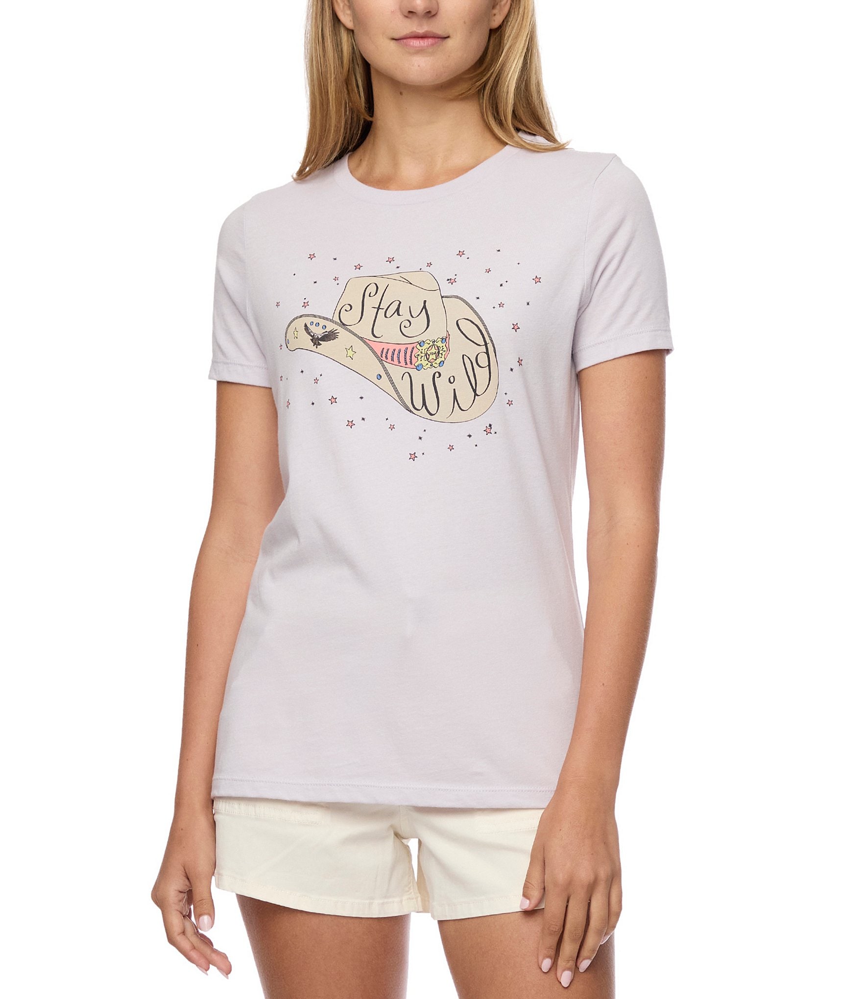 Flag and Anthem Stay Wild Short Sleeve Western Graphic T-Shirt