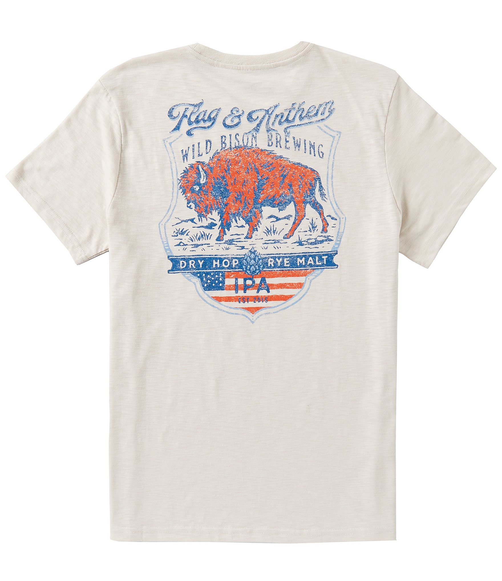 Flag and Anthem Wild Bison Short Sleeve Graphic T-Shirt